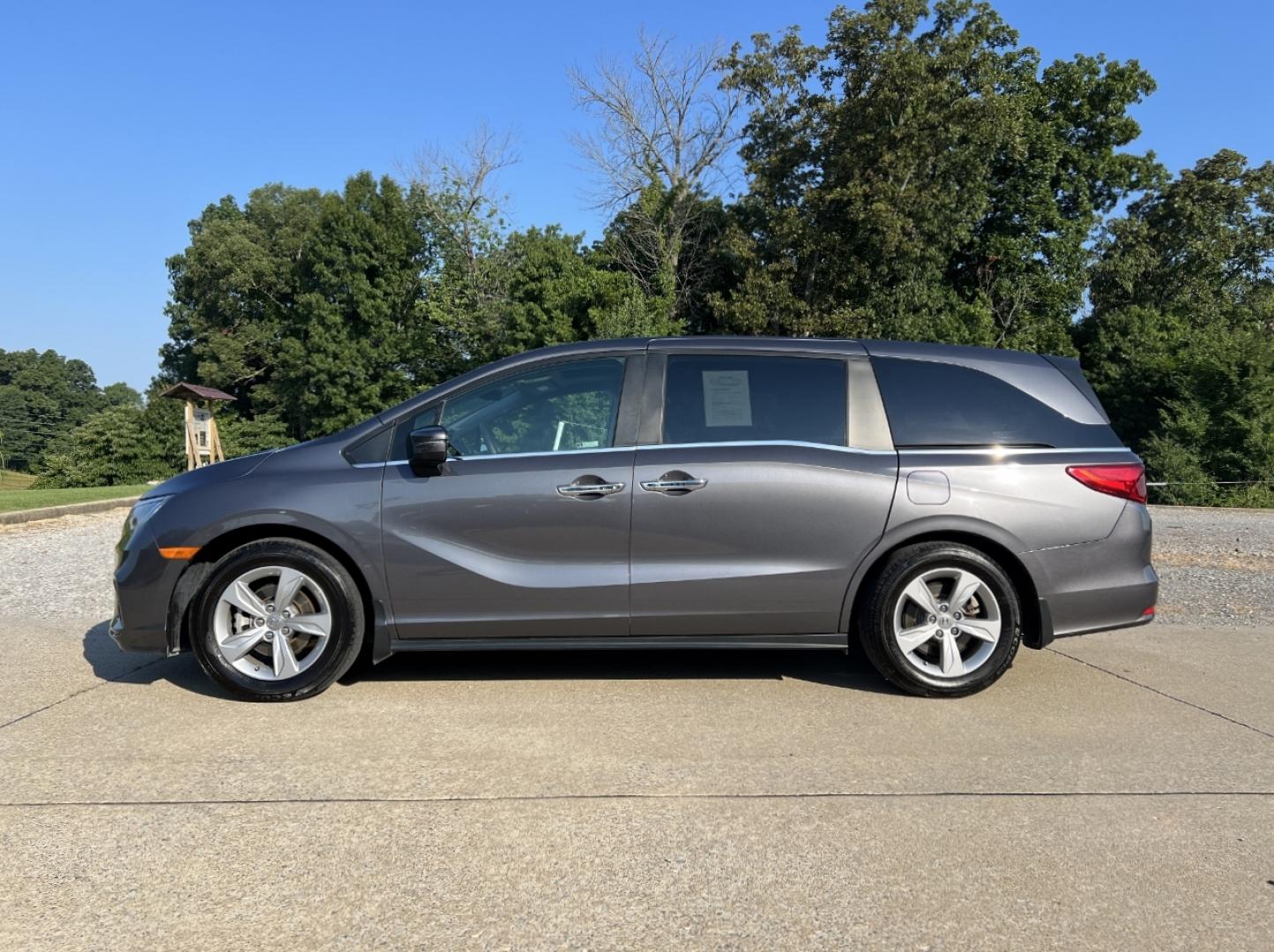 2019 GRAY /Gray Leather Honda Odyssey EX-L (5FNRL6H78KB) with an 3.5L V6 engine, Automatic transmission, located at 2990 Old Orchard Rd., Jackson, MO, 63755, 37.354214, -89.612106 - 2019 Honda Odyssey EX-L 81xxx miles Front Wheel Drive 3.5L V6 Automatic Leather 3rd Row Navigation Rear Entertainment Backup Camera Power/Heated Seats Sunroof Bluetooth Remote Start Cruise Power Windows/Locks/Mirrors We have financing available and we accept trades! Fill out a credit - Photo#10