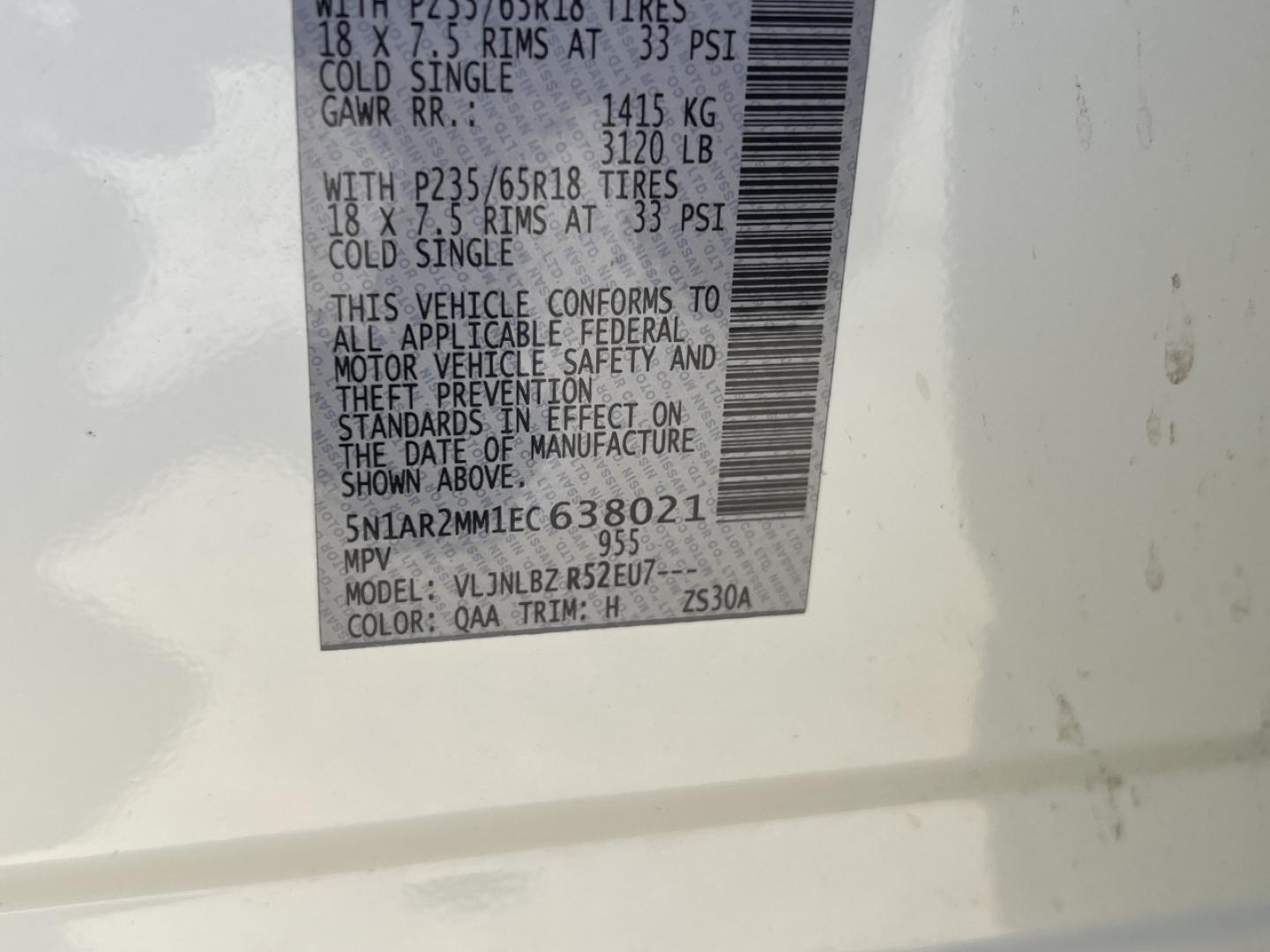 2014 WHITE /Tan Nissan Pathfinder S 4WD (5N1AR2MM1EC) with an 3.5L V6 engine, Continuously Variable Transmission transmission, located at 2990 Old Orchard Rd., Jackson, MO, 63755, 37.354214, -89.612106 - 2014 Nissan Pathfinder S 142xxx miles 4 Wheel Drive 3.5L V6 Automatic 3rd Row Backup Camera Cruise Power Windows/Locks/Mirrors We have financing available and we accept trades! Fill out a credit application on our website or come by today! If you have any questions, give us a call at (573) - Photo#40