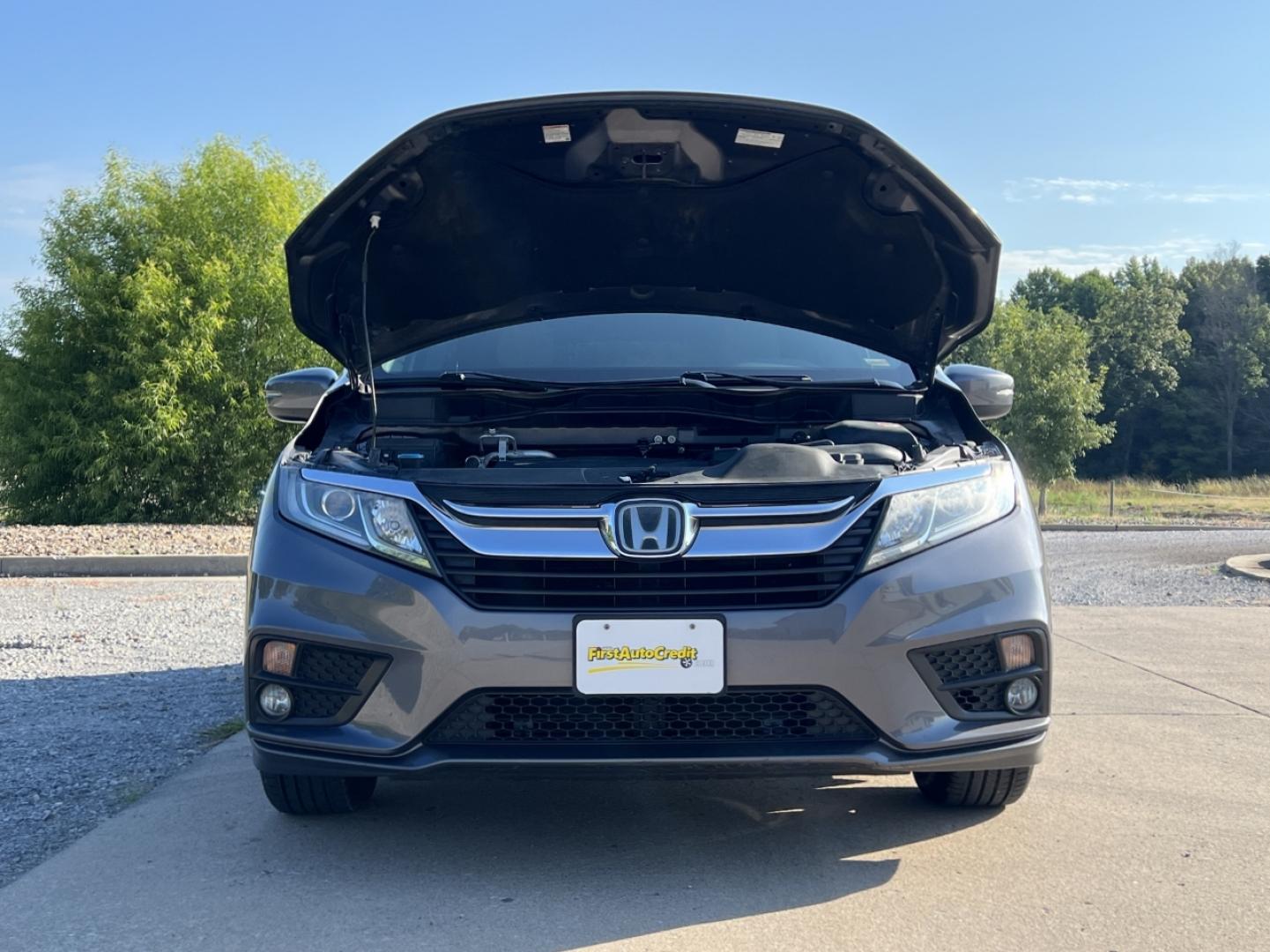 2019 GRAY /Gray Leather Honda Odyssey EX-L (5FNRL6H75KB) with an 3.5L V6 engine, Automatic transmission, located at 506 S. Kingshighway, Cape Girardeau, MO, 63703, (573) 235-5000, 37.294991, -89.553635 - 2019 Honda Odyssey EX-L 87xxx miles Front Wheel Drive 3.5L V6 Automatic Leather 3rd Row Navigation Rear Entertainment Power/Heated Seats Backup Camera Sunroof Bluetooth Remote Start Cruise Power Windows/Locks/Mirrors We have financing available and we accept trades! Fill out a credit - Photo#40