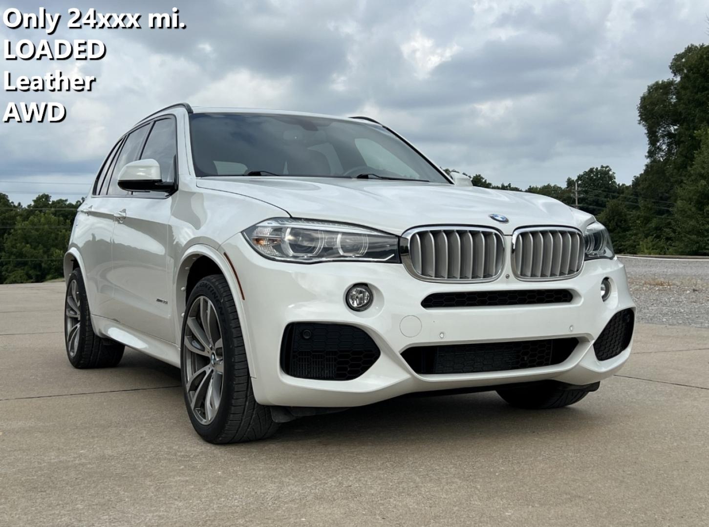 2015 WHITE /Brown Leather BMW X5 xDrive50i (5UXKR6C59F0) with an 4.8L V8 engine, Automatic transmission, located at 2990 Old Orchard Rd., Jackson, MO, 63755, 37.354214, -89.612106 - 2015 BMW X5 xDrive 50i Only 24xxx miles All Wheel Drive 4.4L V8 Automatic Leather Navigation Power/Heated Seats Backup Camera Sunroof Bluetooth Cruise Power Windows/Locks/Mirrors We have financing available and we accept trades! Fill out a credit application on our website or come by to - Photo#0