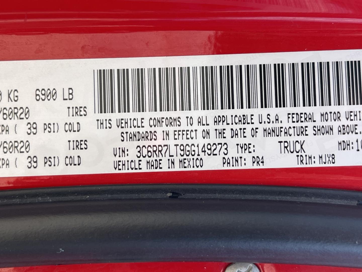 2016 RED /Gray Cloth RAM 1500 Big Horn Crew Cab 4WD (3C6RR7LT9GG) with an 5.7L V8 engine, Automatic transmission, located at 506 S. Kingshighway, Cape Girardeau, MO, 63703, (573) 235-5000, 37.294991, -89.553635 - 2016 Ram 1500 Big Horn 118xxx miles 4x4 5.7L V8 Automatic Navigation Backup Camera Power Driver Seat Bluetooth Remote Start Cruise Power Windows/Locks/Mirrors We have financing available and we accept trades! Fill out a credit application on our website or come by today! If you have any - Photo#43