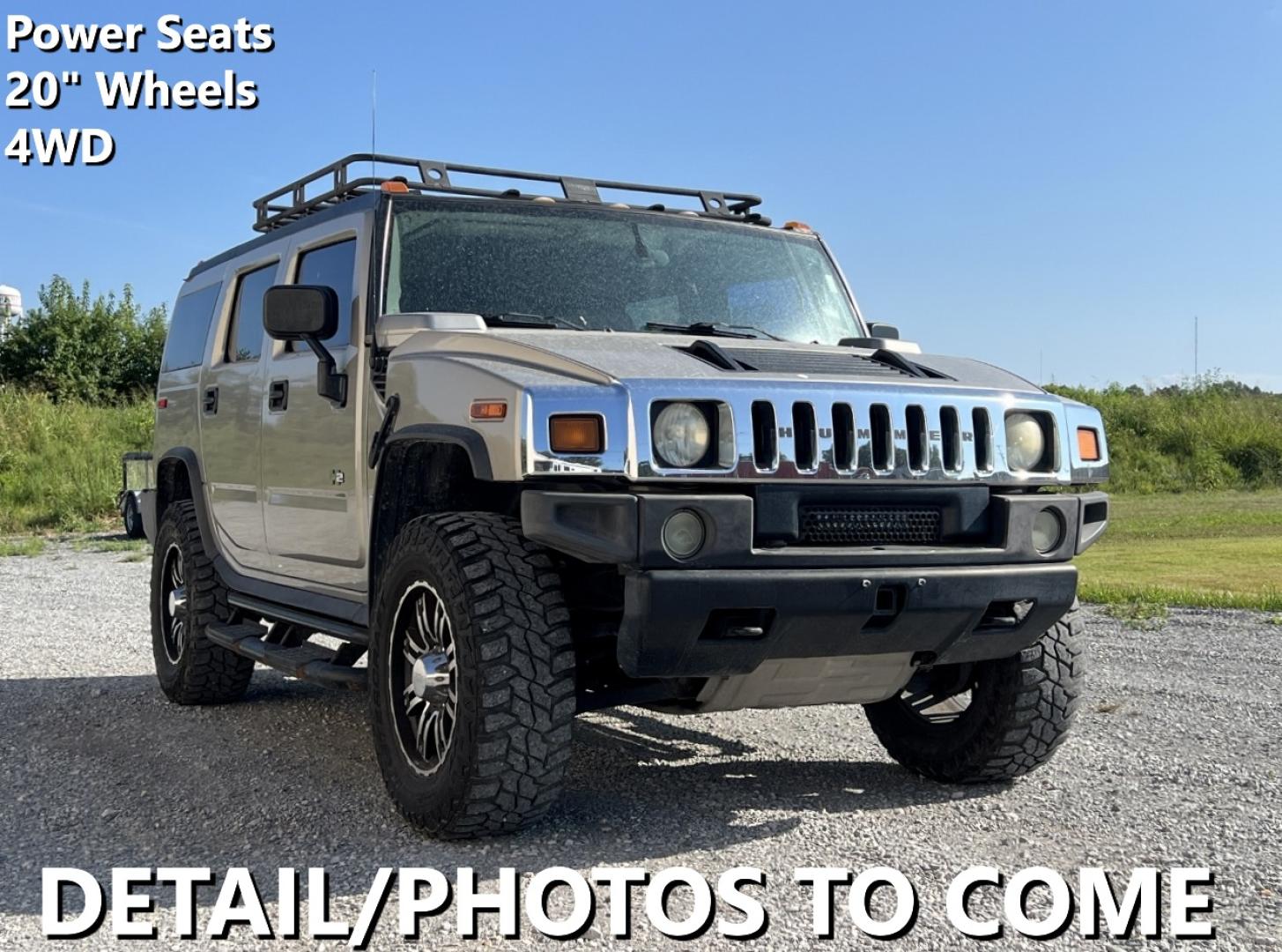2004 TAN /Tan Hummer H2 Sport Utility (5GRGN23U84H) with an 6.0L V8 engine, Automatic transmission, located at 2990 Old Orchard Rd., Jackson, MO, 63755, 37.354214, -89.612106 - We have financing available and we accept trades! Fill out a credit application on our website or come by today! If you have any questions, give us a call at (573) 204-7777 or visit our website at firstautocredit.com. - Photo#0
