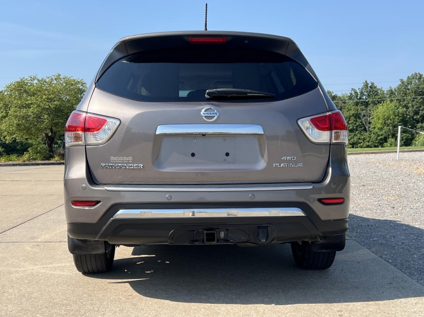 2014 BROWN /Tan Leather Nissan Pathfinder Platinum 4WD (5N1AR2MM2EC) with an 3.5L V6 engine, CVT transmission, located at 506 S. Kingshighway, Cape Girardeau, MO, 63703, (573) 235-5000, 37.294991, -89.553635 - 2014 Nissan Pathfinder Platinum 107xxx miles 4 Wheel Drive 3.5L V6 Automatic Leather 3rd Row Navigation Rear Entertainment Power/Heated/Cooled Seats Heated Rear Seats Heated Steering Wheel Sunroof Bluetooth Remote Start Cruise Power Windows/Locks/Mirrors We have financing available - Photo#16