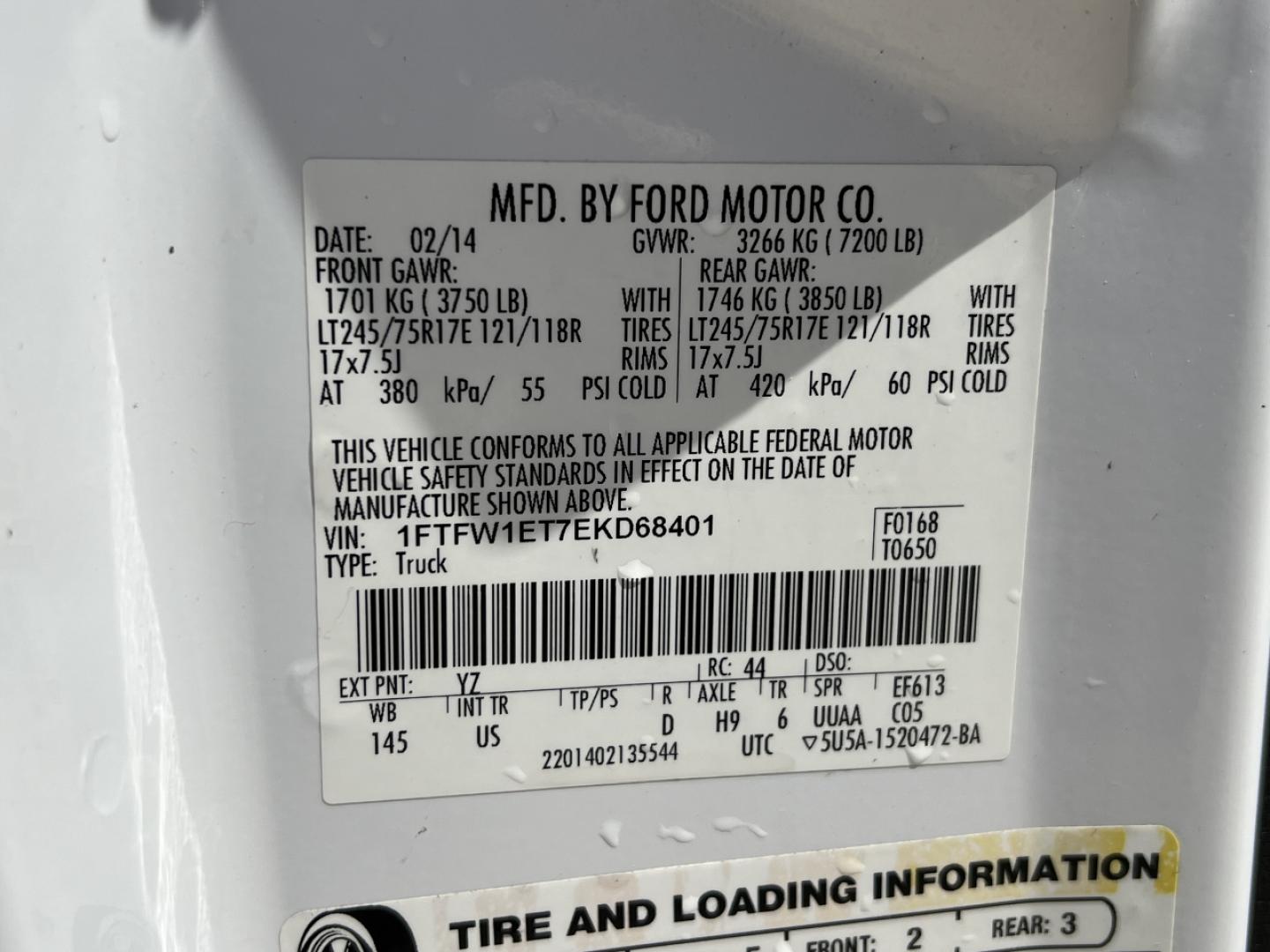 2014 WHITE /Gray Cloth Ford F-150 XLT SuperCrew 4WD (1FTFW1ET7EK) with an 3.5L V6 TURBO engine, Automatic transmission, located at 506 S. Kingshighway, Cape Girardeau, MO, 63703, (573) 235-5000, 37.294991, -89.553635 - 2014 Ford F-150 XLT 143xxx miles 4x4 3.5L V6 Automatic Backup Camera Power Driver Seat Bluetooth Cruise Power Windows/Locks/Mirrors We have financing available and we accept trades! Fill out a credit application on our website or come by today! If you have any questions, give us a call at - Photo#49