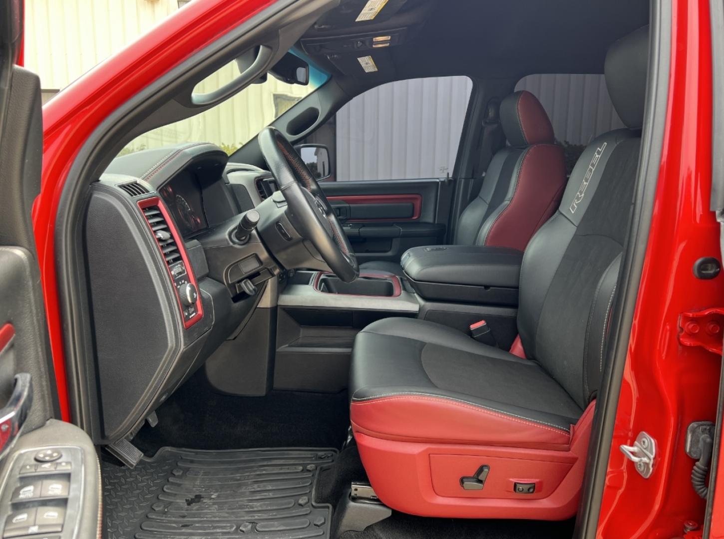 2016 RED /Black Leather RAM 1500 Rebel Crew Cab 4WD (1C6RR7YT8GS) with an 5.7L V8 engine, Automatic transmission, located at 2990 Old Orchard Rd., Jackson, MO, 63755, 37.354214, -89.612106 - *** SALVAGE TITLE *** 2016 Ram 1500 Rebel Only 59xxx miles 4x4 5.7L V8 HEMI Automatic Leather Navigation Power/Heated Seats Heated Steering Wheel Backup Camera Bluetooth Remote Start Cruise Power Windows/Locks/Mirrors We have financing available and we accept trades! Fill out a credit - Photo#16