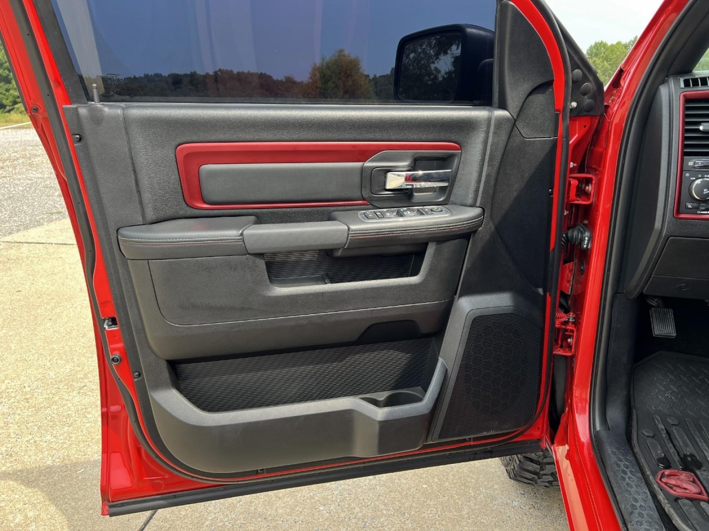 2016 RED /Black Leather RAM 1500 Rebel Crew Cab 4WD (1C6RR7YT8GS) with an 5.7L V8 engine, Automatic transmission, located at 2990 Old Orchard Rd., Jackson, MO, 63755, 37.354214, -89.612106 - *** SALVAGE TITLE *** 2016 Ram 1500 Rebel Only 59xxx miles 4x4 5.7L V8 HEMI Automatic Leather Navigation Power/Heated Seats Heated Steering Wheel Backup Camera Bluetooth Remote Start Cruise Power Windows/Locks/Mirrors We have financing available and we accept trades! Fill out a credit - Photo#15