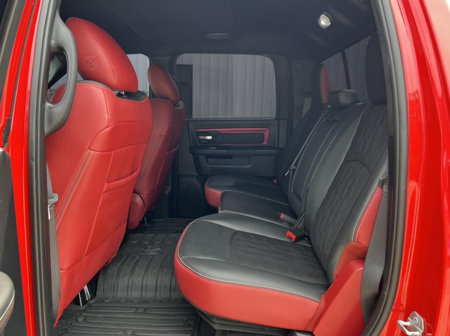 2016 RED /Black Leather RAM 1500 Rebel Crew Cab 4WD (1C6RR7YT8GS) with an 5.7L V8 engine, Automatic transmission, located at 2990 Old Orchard Rd., Jackson, MO, 63755, 37.354214, -89.612106 - *** SALVAGE TITLE *** 2016 Ram 1500 Rebel Only 59xxx miles 4x4 5.7L V8 HEMI Automatic Leather Navigation Power/Heated Seats Heated Steering Wheel Backup Camera Bluetooth Remote Start Cruise Power Windows/Locks/Mirrors We have financing available and we accept trades! Fill out a credit - Photo#19