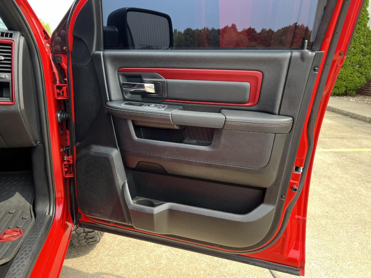 2016 RED /Black Leather RAM 1500 Rebel Crew Cab 4WD (1C6RR7YT8GS) with an 5.7L V8 engine, Automatic transmission, located at 2990 Old Orchard Rd., Jackson, MO, 63755, 37.354214, -89.612106 - *** SALVAGE TITLE *** 2016 Ram 1500 Rebel Only 59xxx miles 4x4 5.7L V8 HEMI Automatic Leather Navigation Power/Heated Seats Heated Steering Wheel Backup Camera Bluetooth Remote Start Cruise Power Windows/Locks/Mirrors We have financing available and we accept trades! Fill out a credit - Photo#17