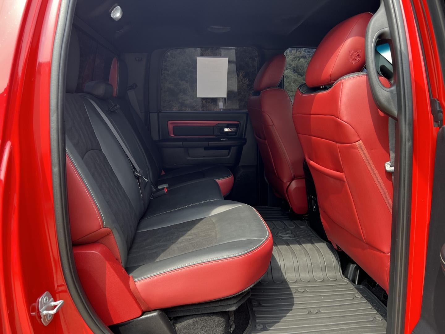 2016 RED /Black Leather RAM 1500 Rebel Crew Cab 4WD (1C6RR7YT8GS) with an 5.7L V8 engine, Automatic transmission, located at 2990 Old Orchard Rd., Jackson, MO, 63755, 37.354214, -89.612106 - *** SALVAGE TITLE *** 2016 Ram 1500 Rebel Only 59xxx miles 4x4 5.7L V8 HEMI Automatic Leather Navigation Power/Heated Seats Heated Steering Wheel Backup Camera Bluetooth Remote Start Cruise Power Windows/Locks/Mirrors We have financing available and we accept trades! Fill out a credit - Photo#20