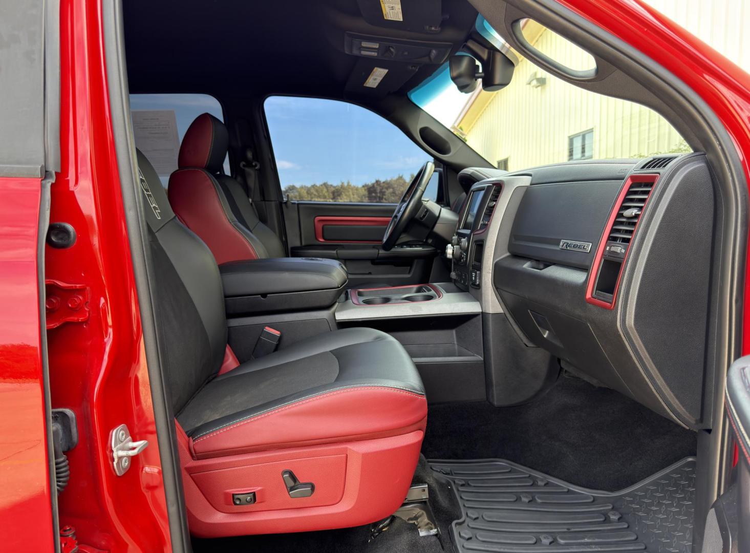 2016 RED /Black RAM 1500 Rebel Crew Cab 4WD (1C6RR7YT8GS) with an 5.7L V8 engine, Automatic transmission, located at 2990 Old Orchard Rd., Jackson, MO, 63755, 37.354214, -89.612106 - *** SALVAGE TITLE *** 2016 Ram 1500 Rebel Only 60xxx miles 4x4 5.7L V8 HEMI Automatic Navigation Power/Heated Seats Heated Steering Wheel Backup Camera Bluetooth Remote Start Cruise Power Windows/Locks/Mirrors We have financing available and we accept trades! Fill out a credit applicat - Photo#18