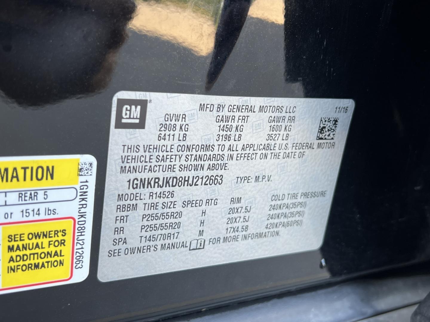 2017 BLACK /Black Leather Chevrolet Traverse Premier FWD (1GNKRJKD8HJ) with an 3.6L V6 engine, Automatic transmission, located at 506 S. Kingshighway, Cape Girardeau, MO, 63703, (573) 235-5000, 37.294991, -89.553635 - 2017 Chevrolet Traverse Premier 155xxx miles Front Wheel Drive 3.6L V6 Automatic Leather 3rd Row Navigation Rear Entertainment Power/Heated/Cooled Seats Heated Steering Wheel Backup Camera Sunroof Bluetooth Remote Start Cruise Power Windows/Locks/Mirrors We have financing available - Photo#54
