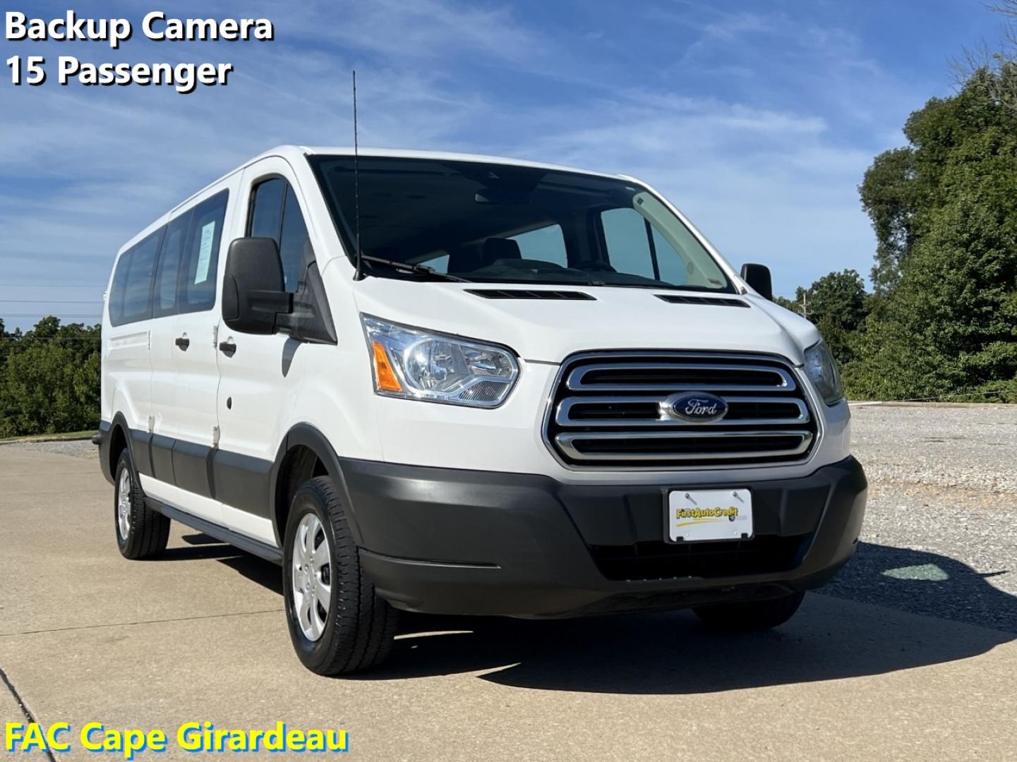2018 WHITE /Gray Cloth Ford Transit 350 XLT (1FBZX2ZMXJK) with an 3.7L V6 engine, Automatic transmission, located at 506 S. Kingshighway, Cape Girardeau, MO, 63703, (573) 235-5000, 37.294991, -89.553635 - 2018 Ford Transit 350 XLT 80xxx miles Rear Wheel Drive 3.7L V6 Automatic Backup Camera Cruise Power Windows/Locks/Mirrors We have financing available and we accept trades! Fill out a credit application on our website or come by today! If you have any questions, give us a call at (573) 235-5 - Photo#0