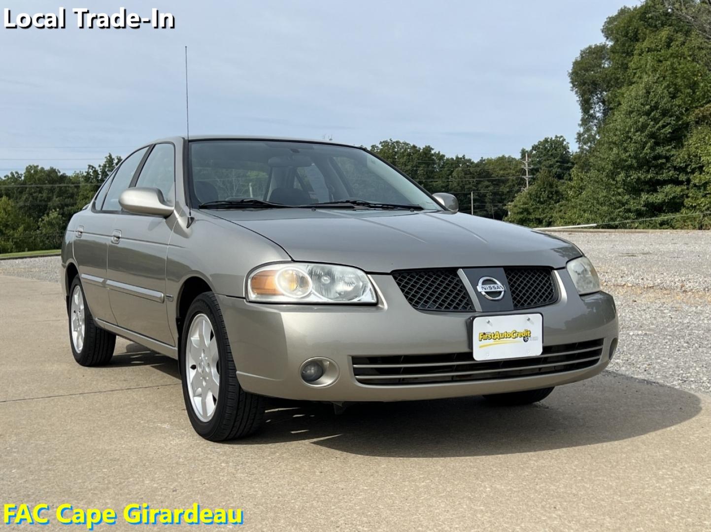 2006 GRAY /Gray Cloth Nissan Sentra 1.8 Special Edition (3N1CB51D16L) with an 1.8L 4 Cyl. engine, Automatic transmission, located at 506 S. Kingshighway, Cape Girardeau, MO, 63703, (573) 235-5000, 37.294991, -89.553635 - 2006 Nissan Sentra 1.8 Special Edition 115xxx miles Front Wheel Drive 1.8L 4 Cyl. Automatic Cruise Power Windows/Locks/Mirrors We have financing available and we accept trades! Fill out a credit application on our website or come by today! If you have any questions, give us a call at (573) 2 - Photo#0