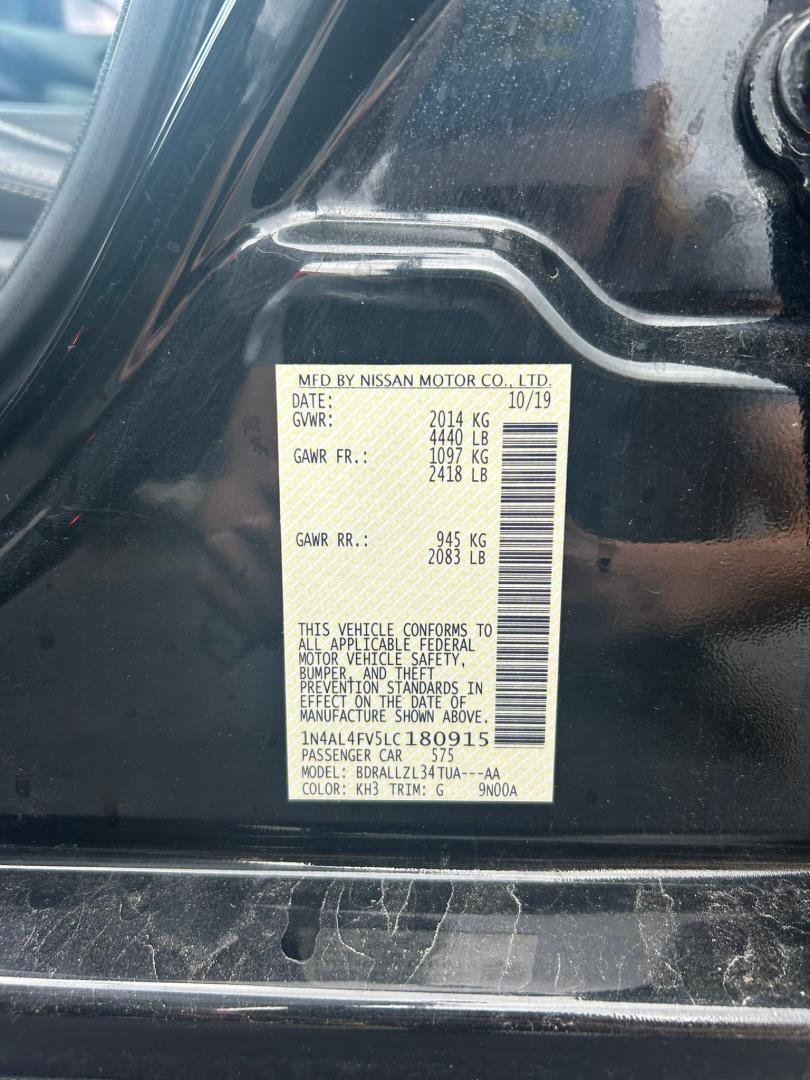 2020 BLACK /Black Nissan Altima VC-T Platinum (1N4AL4FV5LC) with an 2.0L L4 DOHC 16V TURBO engine, CVT transmission, located at 506 S. Kingshighway, Cape Girardeau, MO, 63703, (573) 235-5000, 37.294991, -89.553635 - 2020 Nissan Altima Platinum 84xxx Miles 2.0 I4 Variable Compression Turbo Front Wheel Drive Automatic Leather Power Seats Heated Seats/Steering Wheel Remote Start Remote Entry Navigation Sunroof Cruise Power Windows/Locks/Mirrors We have financing available and we accept trades! Fill o - Photo#37