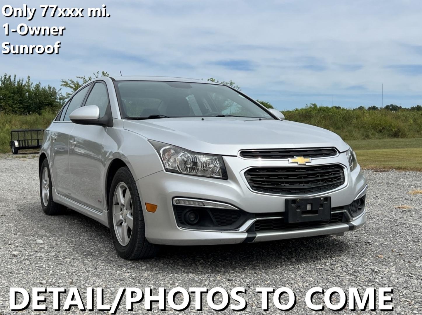 2016 SILVER /Black Cloth Chevrolet Cruze 2LT (1G1PE5SB4G7) with an 1.4L 4 Cyl. TURBO engine, Automatic transmission, located at 2990 Old Orchard Rd., Jackson, MO, 63755, 37.354214, -89.612106 - We have financing available and we accept trades! Fill out a credit application on our website or come by today! If you have any questions, give us a call at (573) 204-7777 or visit our website at firstautocredit.com. - Photo#0