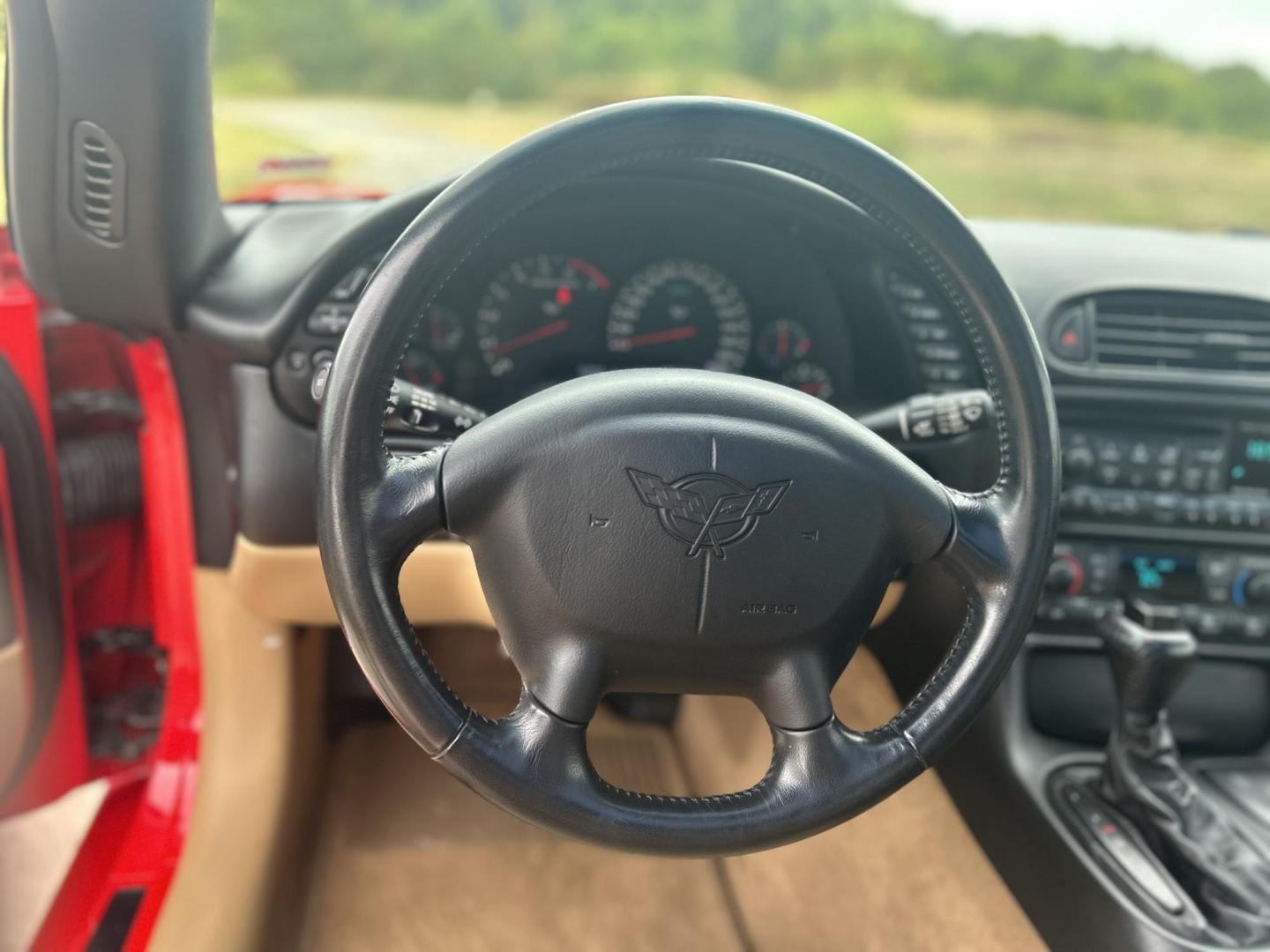 2000 TORCH RED /Tan Chevrolet Corvette Coupe (1G1YY22G3Y5) with an 5.7L V8 OHV 16V engine, Automatic transmission, located at 506 S. Kingshighway, Cape Girardeau, MO, 63703, (573) 235-5000, 37.294991, -89.553635 - 2000 Chevrolet Corvette 26xxx Miles Rear Wheel Drive 5.7L V8 LS1 Automatic Leather Selective Real-Time Damping Magnesium Wheels Targa Top Heads Up Display Bose Audio 6 Speaker System With CD Power/Heated Mirrors Power 6 Way Driver/Passenger Seats Power Locks/Windows Telescoping Steeri - Photo#23