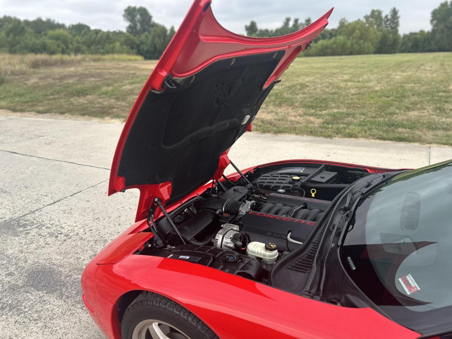 2000 TORCH RED /Tan Chevrolet Corvette Coupe (1G1YY22G3Y5) with an 5.7L V8 OHV 16V engine, Automatic transmission, located at 506 S. Kingshighway, Cape Girardeau, MO, 63703, (573) 235-5000, 37.294991, -89.553635 - 2000 Chevrolet Corvette 26xxx Miles Rear Wheel Drive 5.7L V8 LS1 Automatic Leather Selective Real-Time Damping Magnesium Wheels Targa Top Heads Up Display Bose Audio 6 Speaker System With CD Power/Heated Mirrors Power 6 Way Driver/Passenger Seats Power Locks/Windows Telescoping Steeri - Photo#13
