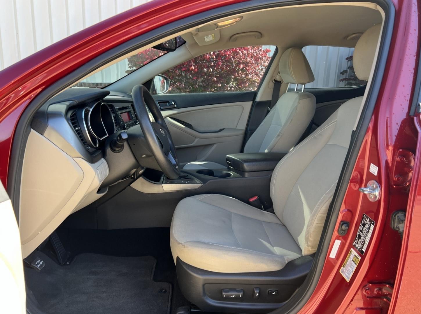 2012 MAROON /Tan Cloth Kia Optima LX (5XXGM4A74CG) with an 2.4L 4 Cyl. engine, Automatic transmission, located at 2990 Old Orchard Rd., Jackson, MO, 63755, 37.354214, -89.612106 - 2012 Kia Optima LX 149xxx miles Front Wheel Drive 2.4L 4 Cyl. Automatic Power Driver Seat Bluetooth Cruise Power Windows/Locks/Mirrors We have financing available and we accept trades! Fill out a credit application on our website or come by today! If you have any questions, give us a call - Photo#11