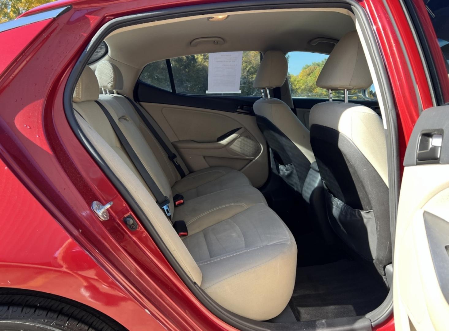 2012 MAROON /Tan Cloth Kia Optima LX (5XXGM4A74CG) with an 2.4L 4 Cyl. engine, Automatic transmission, located at 2990 Old Orchard Rd., Jackson, MO, 63755, 37.354214, -89.612106 - 2012 Kia Optima LX 149xxx miles Front Wheel Drive 2.4L 4 Cyl. Automatic Power Driver Seat Bluetooth Cruise Power Windows/Locks/Mirrors We have financing available and we accept trades! Fill out a credit application on our website or come by today! If you have any questions, give us a call - Photo#15