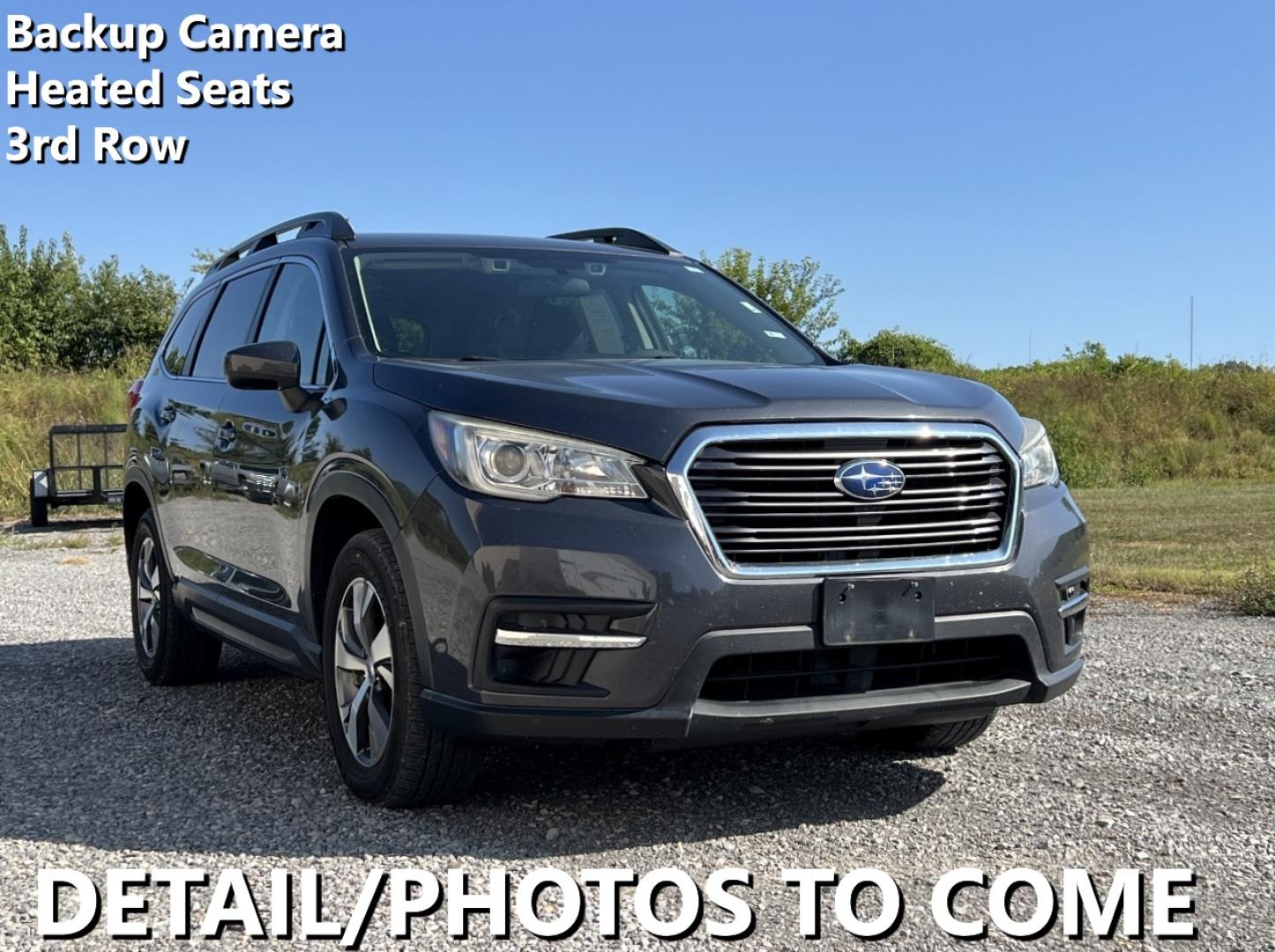 2019 GRAY /Black Cloth Subaru Ascent Premium 8-Passenger (4S4WMABDXK3) with an 2.4L 4 Cyl. engine, CVT transmission, located at 2990 Old Orchard Rd., Jackson, MO, 63755, 37.354214, -89.612106 - We have financing available and we accept trades! Fill out a credit application on our website or come by today! If you have any questions, give us a call at (573) 204-7777 or visit our website at firstautocredit.com. - Photo#0