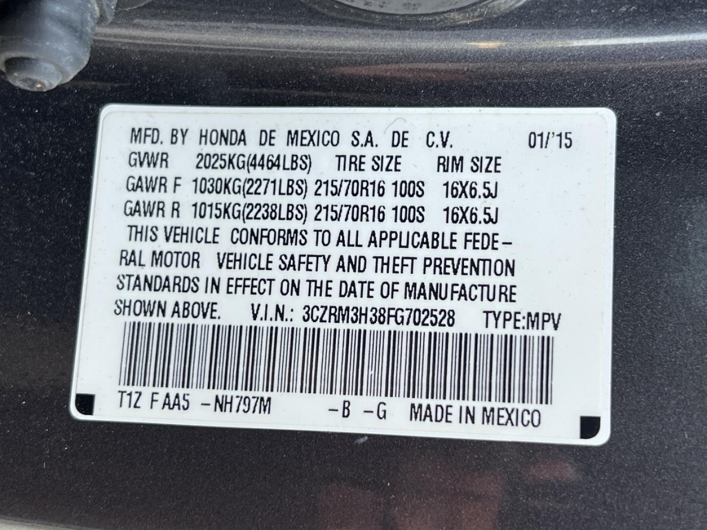 2015 GRAY /Gray Cloth Honda CR-V LX 2WD (3CZRM3H38FG) with an 2.4L 4 Cyl. engine, Continuously Variable Transmission transmission, located at 506 S. Kingshighway, Cape Girardeau, MO, 63703, (573) 235-5000, 37.294991, -89.553635 - 2015 Honda CR-V LX 146xxx miles Front Wheel Drive 2.4L 4 Cyl. Automatic Backup Camera Bluetooth Cruise Power Windows/Locks/Mirrors We have financing available and we accept trades! Fill out a credit application on our website or come by today! If you have any questions, give us a call at ( - Photo#38