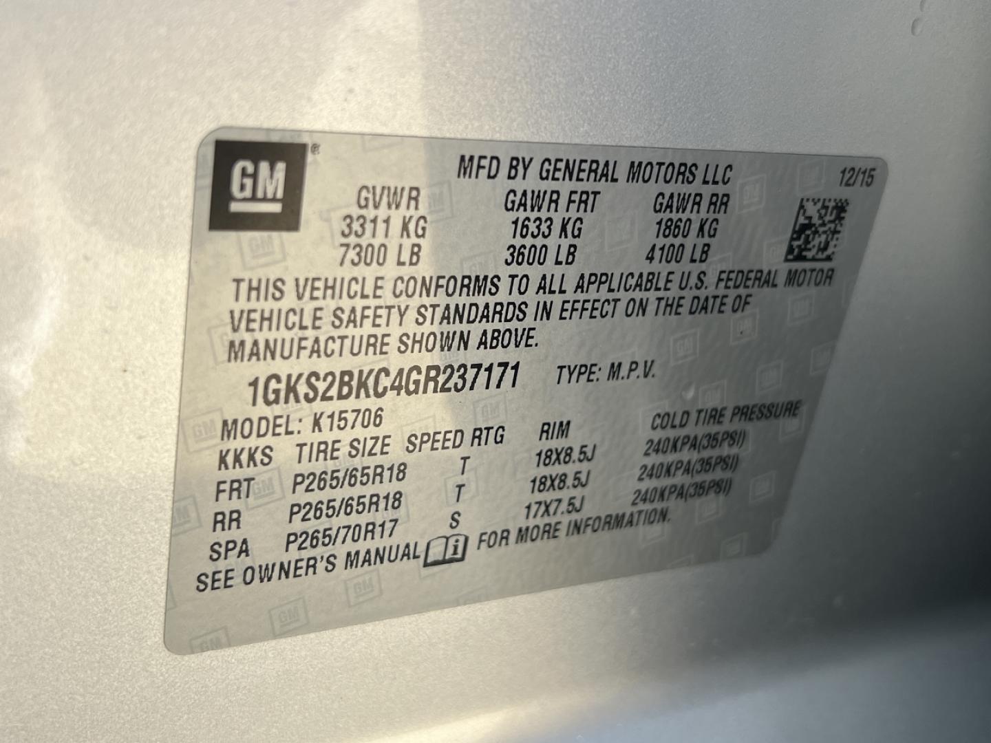 2016 SILVER /Black Leather GMC Yukon SLT 4WD (1GKS2BKC4GR) with an 5.3L V8 engine, Automatic transmission, located at 2990 Old Orchard Rd., Jackson, MO, 63755, 37.354214, -89.612106 - 2016 GMC Yukon SLT 145xxx miles 4 Wheel Drive 5.3L V8 Automatic Leather 3rd Row Navigation Rear Entertainment Power/Heated/Cooled Seats Heated Rear Seats Heated Steering Wheel Backup Camera Bluetooth Remote Start Cruise Power Windows/Locks/Mirrors We have financing available and we - Photo#58