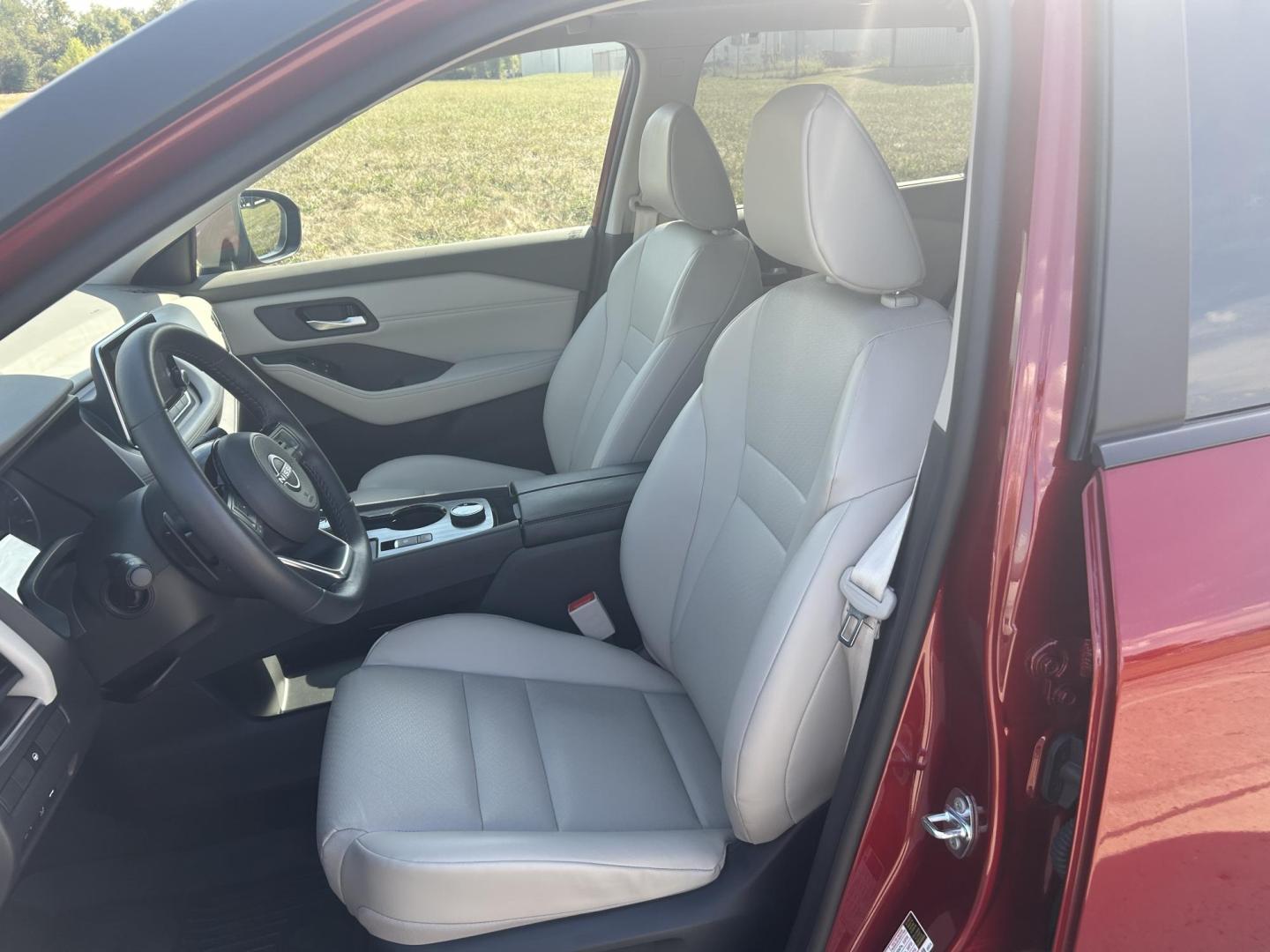 2023 RED /Tan Nissan Rogue SV AWD (5N1BT3BB4PC) with an 2.5L L4 DOHC 16V engine, CVT transmission, located at 506 S. Kingshighway, Cape Girardeau, MO, 63703, (573) 235-5000, 37.294991, -89.553635 - 2023 Nissan Rouge SV Only 12,XXX miles All Wheel Drive 1.5L I3 Automatic Adaptive Cruise Leather Backup Camera Power Driver Seat Heated Seats Heated Steering Wheel Sunroof Dual Climate Control Bluetooth Remote Start Power Windows/Locks/Mirrors We have financing available and we accep - Photo#16