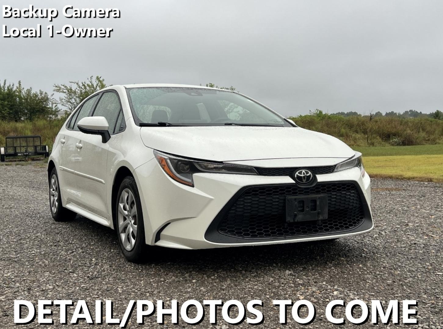 2020 WHITE /Black Cloth Toyota Corolla LE (JTDEPRAE6LJ) with an 1.8L 4 Cyl. engine, CVT transmission, located at 2990 Old Orchard Rd., Jackson, MO, 63755, 37.354214, -89.612106 - We have financing available and we accept trades! Fill out a credit application on our website or come by today! If you have any questions, give us a call at (573) 204-7777 or visit our website at firstautocredit.com. - Photo#0