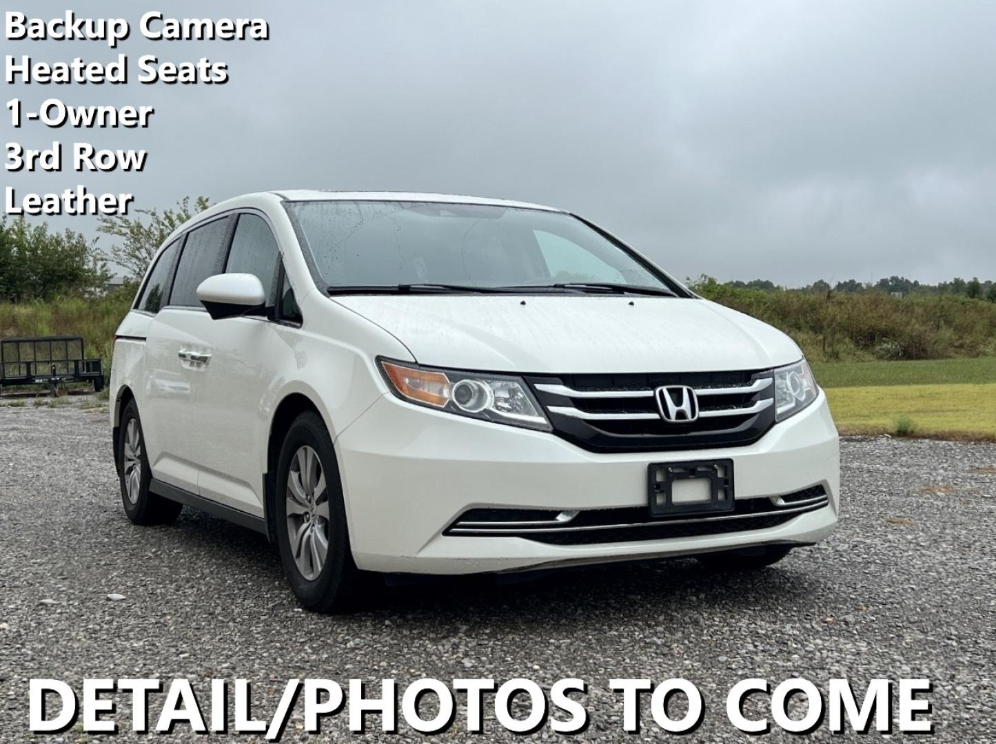 2017 WHITE /Gray Leather Honda Odyssey EX-L (5FNRL5H64HB) with an 3.5L V6 engine, Automatic transmission, located at 2990 Old Orchard Rd., Jackson, MO, 63755, 37.354214, -89.612106 - We have financing available and we accept trades! Fill out a credit application on our website or come by today! If you have any questions, give us a call at (573) 204-7777 or visit our website at firstautocredit.com. - Photo#0