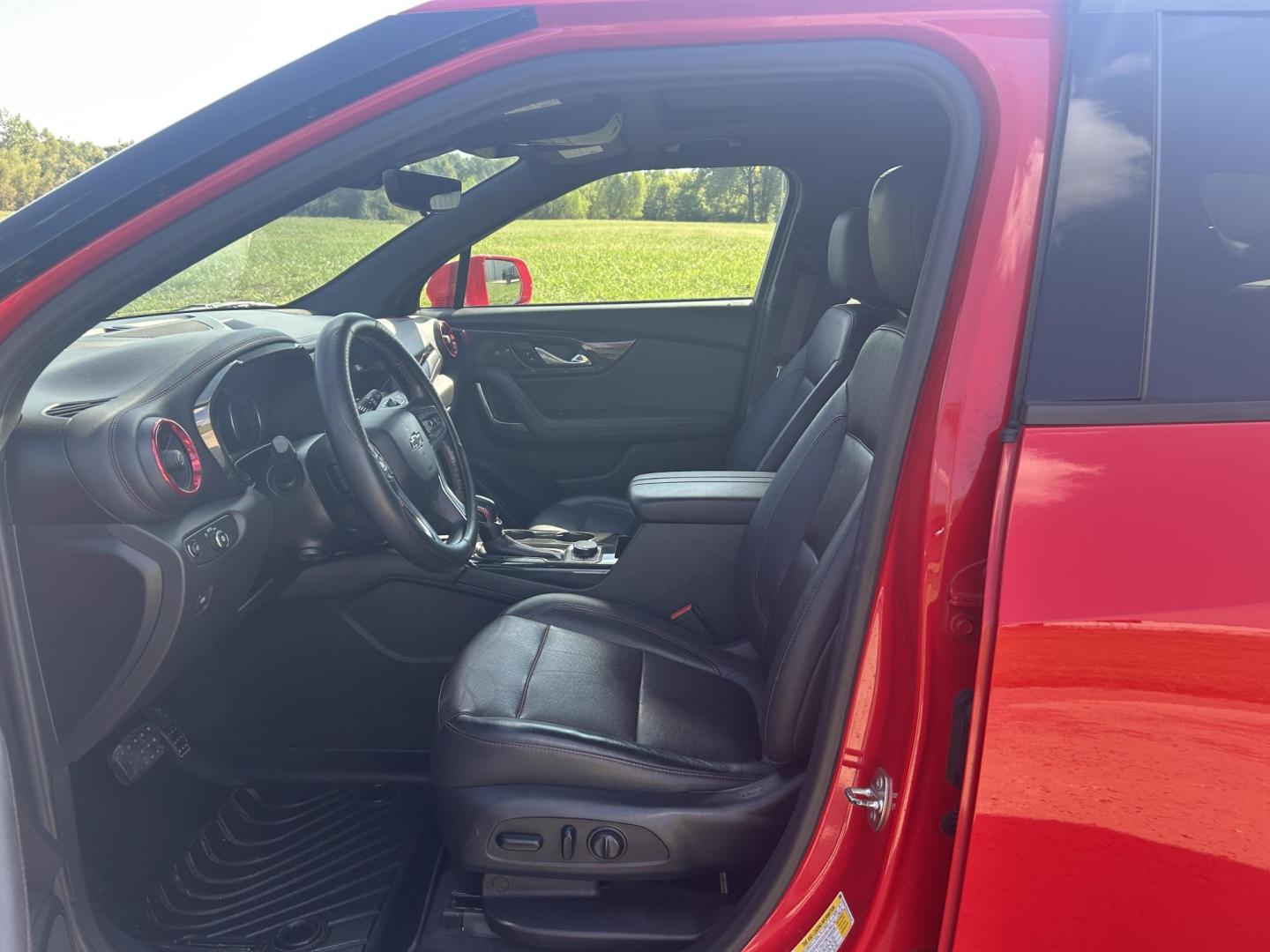 2019 RED /Black Chevrolet Blazer RS (3GNKBERSXKS) with an 3.6L V6 DOHC 24V engine, 9A transmission, located at 506 S. Kingshighway, Cape Girardeau, MO, 63703, (573) 235-5000, 37.294991, -89.553635 - 2019 Chevrolet Blazer RS 81xxx miles Front Wheel Drive 3.6L V6 Driver Confidence Package Automatic Power/Heated/Cooled Seats Heated Steering Wheel Backup Camera Sunroof/Moonroof Bluetooth Remote Start Cruise Power Windows/Locks/Mirrors We have financing available and we accept trades! - Photo#14