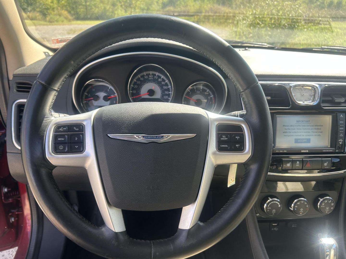 2011 MAROON /Tan Chrysler 200 Limited (1C3BC2FGXBN) with an 3.6L V6 DOHC 24V engine, 6-Speed Automatic transmission, located at 506 S. Kingshighway, Cape Girardeau, MO, 63703, (573) 235-5000, 37.294991, -89.553635 - 2011 Chrysler 200 Limited 77xxx miles Front Wheel Drive 3.6L 6 Cyl. Automatic Cruise Heated Seats Power Driver Seat Power Sunroof Leather Navigation Power Windows/Locks/Mirrors We have financing available and we accept trades! Fill out a credit application on our website or come by today - Photo#22