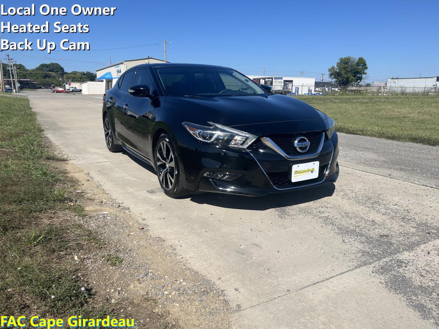 2018 BLACK /Black Nissan Maxima 3.5 SV (1N4AA6AP5JC) with an 3.5L V6 DOHC 24V engine, CVT transmission, located at 506 S. Kingshighway, Cape Girardeau, MO, 63703, (573) 235-5000, 37.294991, -89.553635 - 2018 Nissan Maxima 3.5 SV 38xxx Miles 3.5L 6 cyl Front Wheel Drive Automatic Leather Power Seats Heated Seats/Steering Wheel Remote Start Remote Entry Navigation Sunroof Cruise Power Windows/Locks/Mirrors We have financing available and we accept trades! Fill out a credit application o - Photo#0