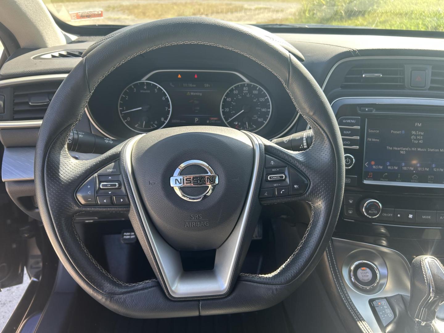 2018 BLACK /Black Nissan Maxima 3.5 SV (1N4AA6AP5JC) with an 3.5L V6 DOHC 24V engine, CVT transmission, located at 506 S. Kingshighway, Cape Girardeau, MO, 63703, (573) 235-5000, 37.294991, -89.553635 - 2018 Nissan Maxima 3.5 SV 38xxx Miles 3.5L 6 cyl Front Wheel Drive Automatic Leather Power Seats Heated Seats/Steering Wheel Remote Start Remote Entry Navigation Sunroof Cruise Power Windows/Locks/Mirrors We have financing available and we accept trades! Fill out a credit application o - Photo#31