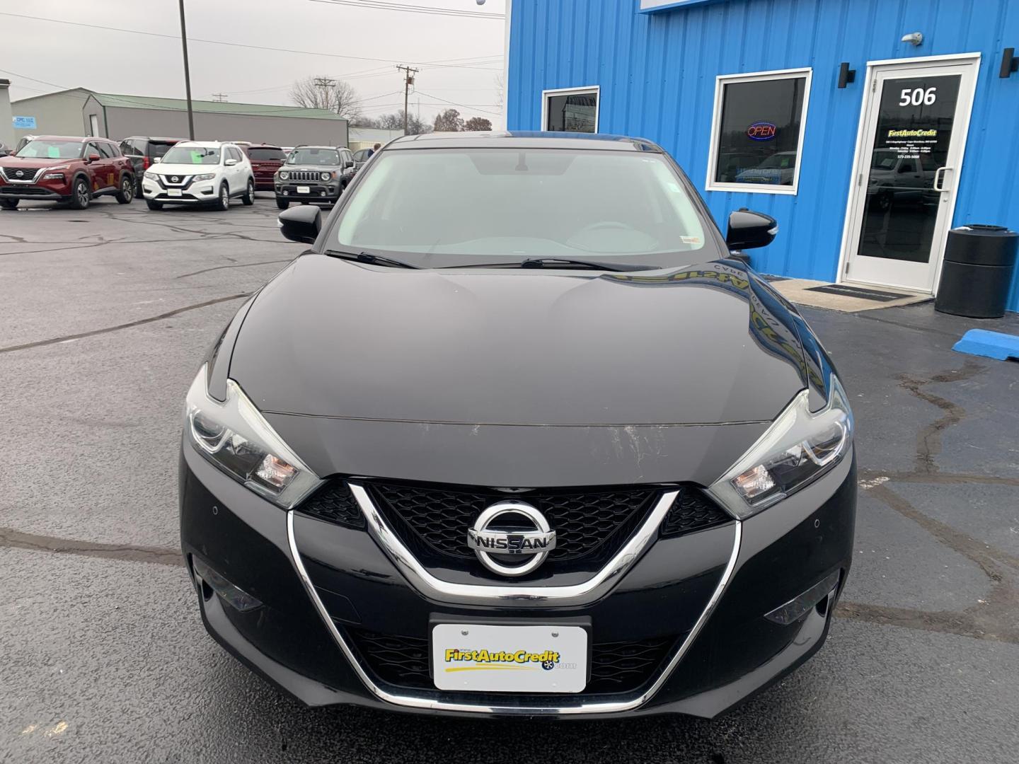 2018 BLACK /Black Nissan Maxima 3.5 SV (1N4AA6AP5JC) with an 3.5L V6 DOHC 24V engine, CVT transmission, located at 506 S. Kingshighway, Cape Girardeau, MO, 63703, (573) 235-5000, 37.294991, -89.553635 - 2018 Nissan Maxima 3.5 SV 38xxx Miles 3.5L 6 cyl Front Wheel Drive Automatic Leather Power Seats Heated Seats/Steering Wheel Remote Start Remote Entry Navigation Sunroof Cruise Power Windows/Locks/Mirrors We have financing available and we accept trades! Fill out a credit application o - Photo#1