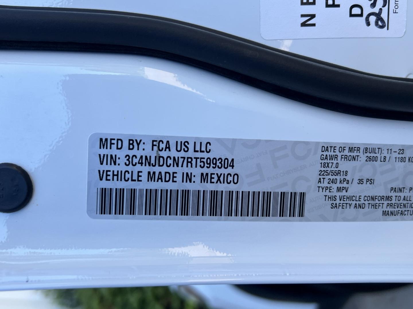 2024 WHITE /Black Leather Jeep Compass Limited (3C4NJDCN7RT) with an 2.0L 4 Cyl. TURBO engine, CVT transmission, located at 2990 Old Orchard Rd., Jackson, MO, 63755, 37.354214, -89.612106 - 2024 Jeep Compass Limited 1-Owner 45xxx miles 4 Wheel Drive 2.0L 4 Cyl. Automatic Leather Backup Camera Power Driver Seat Heated Seats Heated Steering Wheel Bluetooth Remote Start Cruise Power Windows/Locks/Mirrors We have financing available and we accept trades! Fill out a credit ap - Photo#45
