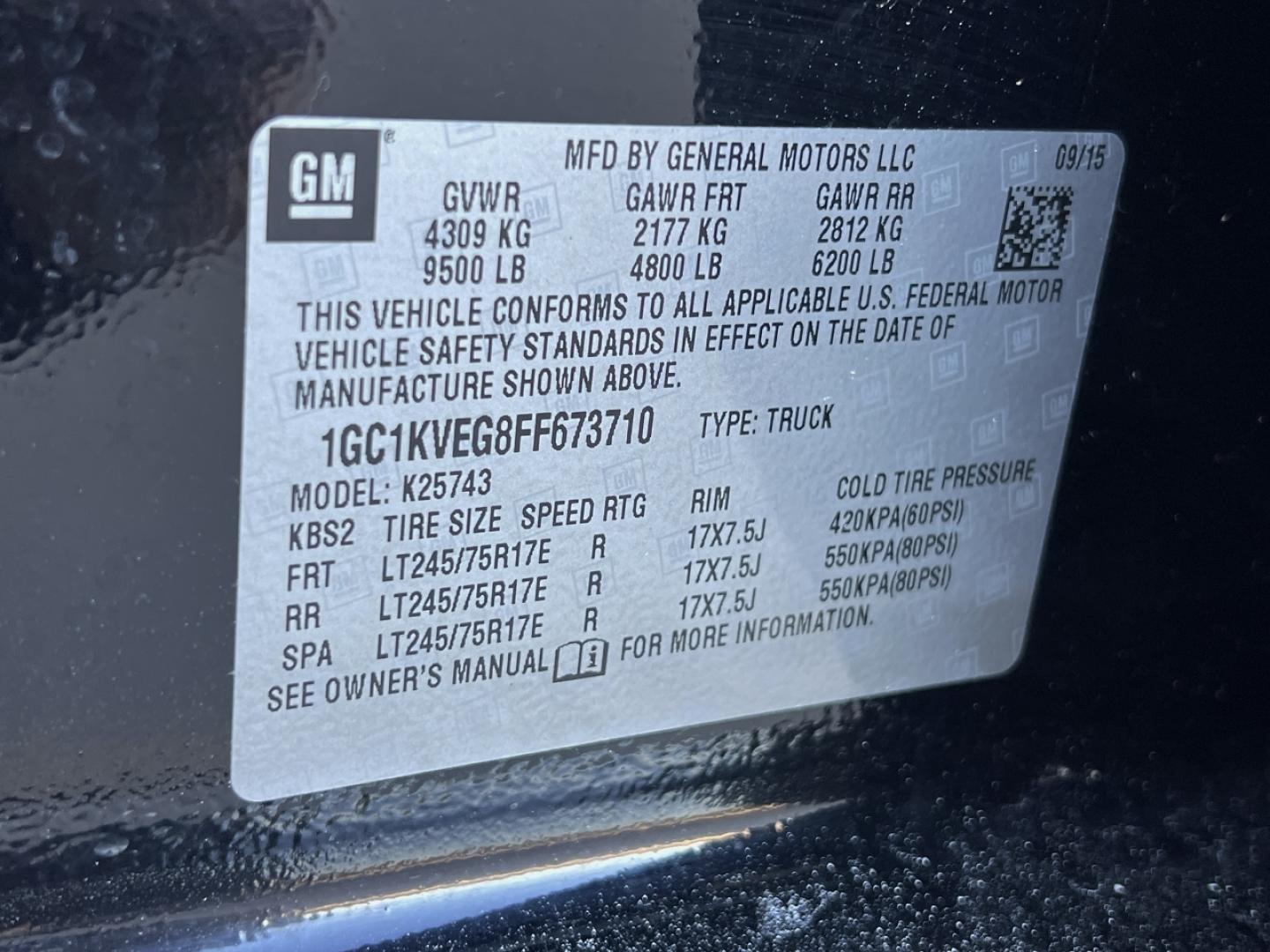 2015 BLACK /Black Cloth Chevrolet Silverado 2500HD LT Crew Cab Long Box 4WD (1GC1KVEG8FF) with an 6.0L V8 engine, Automatic transmission, located at 2990 Old Orchard Rd., Jackson, MO, 63755, 37.354214, -89.612106 - 2015 Chevrolet Silverado 2500HD LT 1-Owner Only 58xxx miles 4x4 6.0L V8 Automatic Backup Camera Power Driver Seat Bluetooth Remote Start Cruise Power Windows/Locks/Mirrors We have financing available and we accept trades! Fill out a credit application on our website or come by today! If - Photo#30