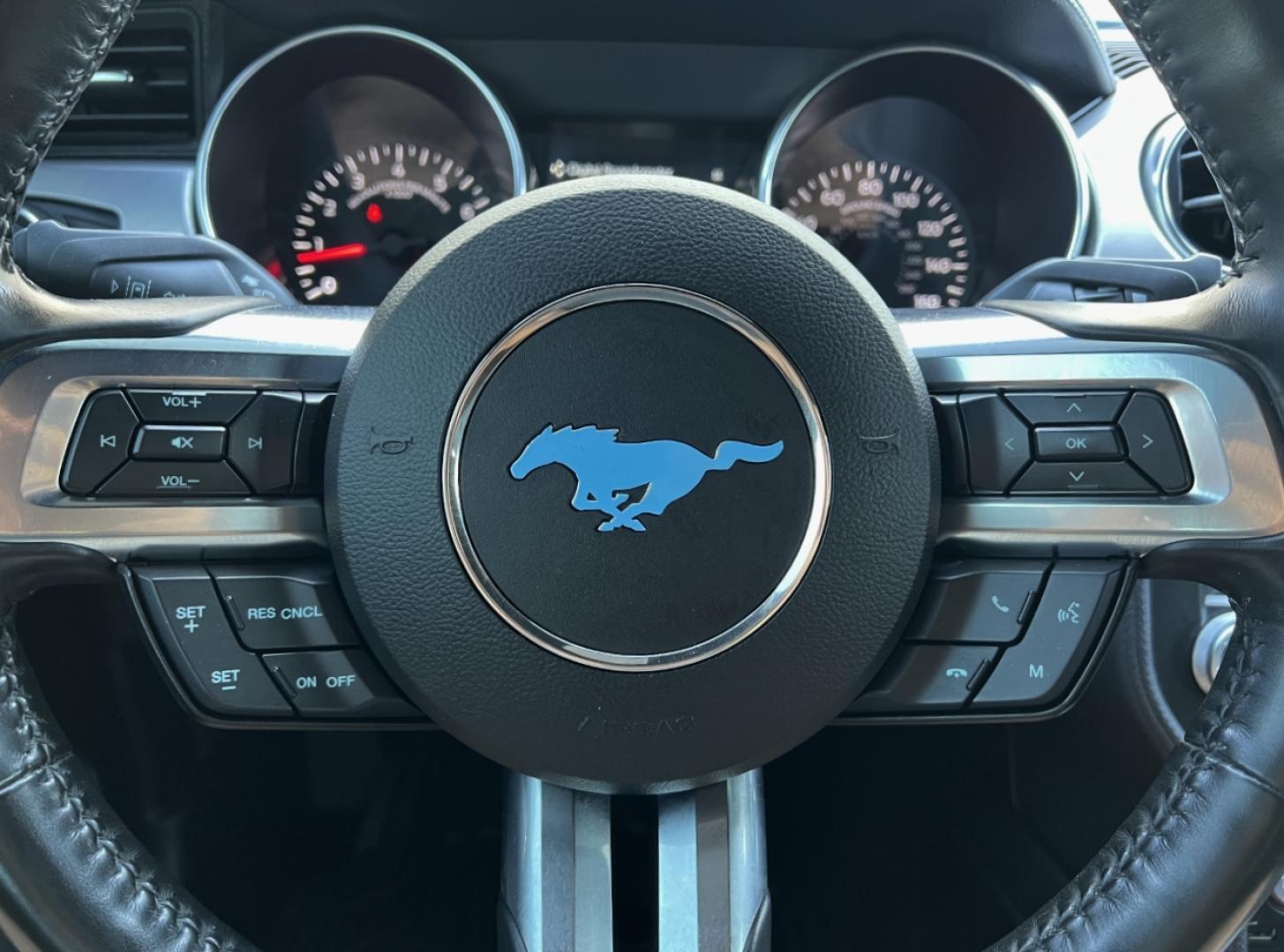 2022 BLUE /Black Leather Ford Mustang EcoBoost Premium Convertible (1FATP8UH4N5) with an 2.3L 4 Cyl. engine, Automatic transmission, located at 506 S. Kingshighway, Cape Girardeau, MO, 63703, (573) 235-5000, 37.294991, -89.553635 - 2022 Ford Mustang Ecoboost Premium 59xxx miles Rear Wheel Drive 2.3L 4 Cyl. Automatic Leather Power/Heated/Cooled Seats Backup Camera Bluetooth Remote Start Cruise Power Windows/Locks/Mirrors We have financing available and we accept trades! Fill out a credit application on our website o - Photo#24