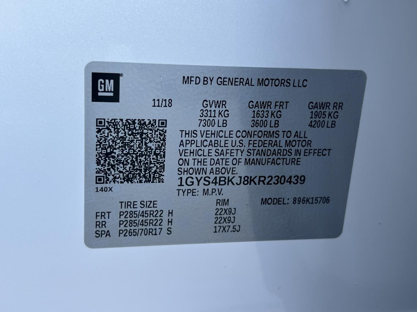 2019 WHITE /Brown Leather Cadillac Escalade Luxury 4WD (1GYS4BKJ8KR) with an 6.2L V8 engine, Automatic transmission, located at 2990 Old Orchard Rd., Jackson, MO, 63755, 37.354214, -89.612106 - 2019 Cadillac Escalade Luxury 135xxx miles 4 Wheel Drive 6.2L V8 Automatic Leather 3rd Row Navigation Rear Entertainment Backup Camera Power/Heated/Cooled Seats Heated Rear Seats Heated Steering Wheel Bluetooth Remote Start Head Up Display Cruise Power Windows/Locks/Mirrors We have - Photo#55