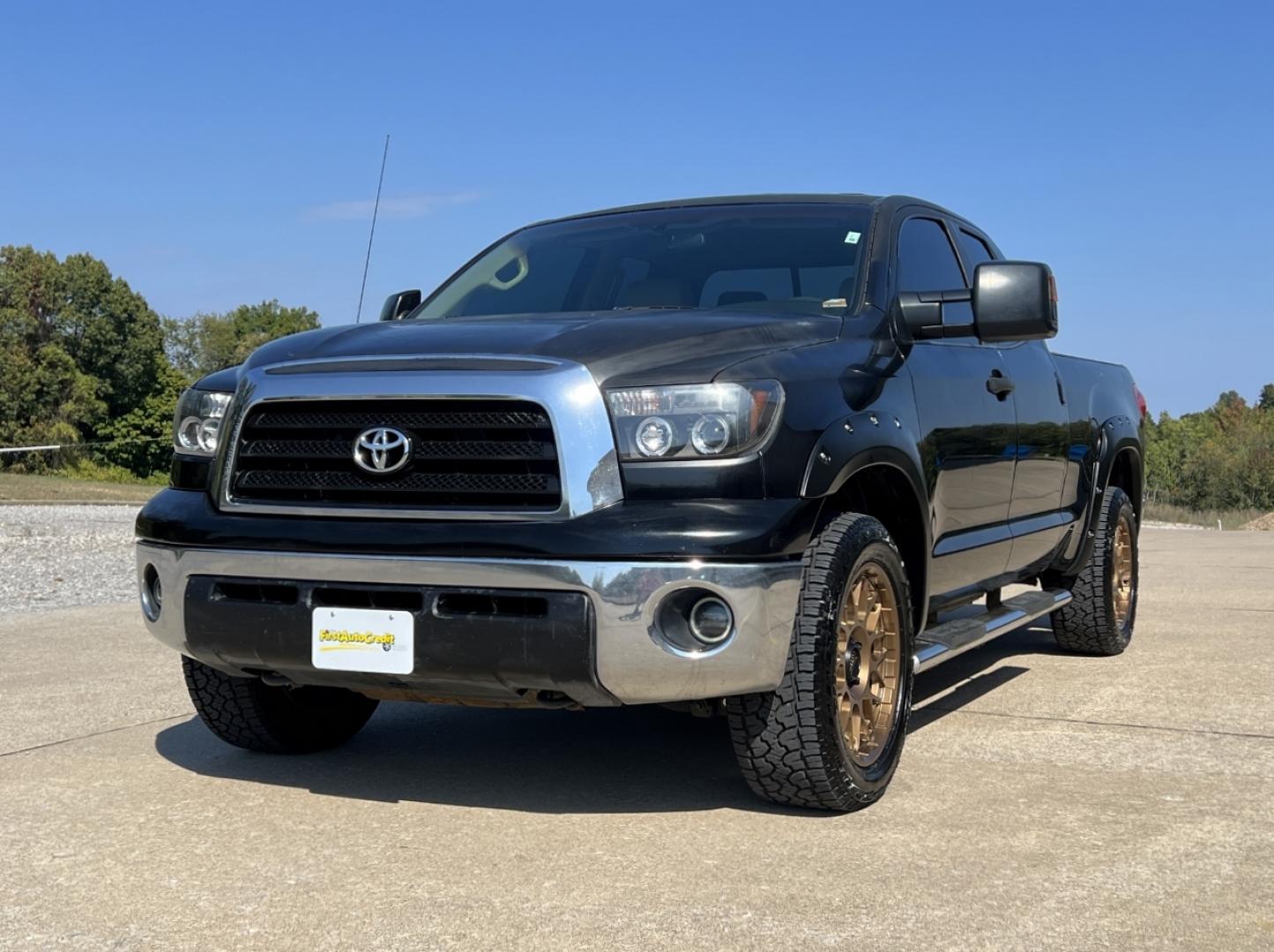 2009 BLACK /Tan Leather Toyota Tundra SR5 5.7L Double Cab 4WD (5TFBV54179X) with an 5.7L V8 engine, Automatic transmission, located at 2990 Old Orchard Rd., Jackson, MO, 63755, 37.354214, -89.612106 - 2009 Toyota Tundra SR5 116xxx miles 4x4 5.7L V8 Automatic Leather Power Driver Seat New Wheels Cruise Power Windows/Locks/Mirrors We have financing available and we accept trades! Fill out a credit application on our website or come by today! If you have any questions, give us a call at ( - Photo#4