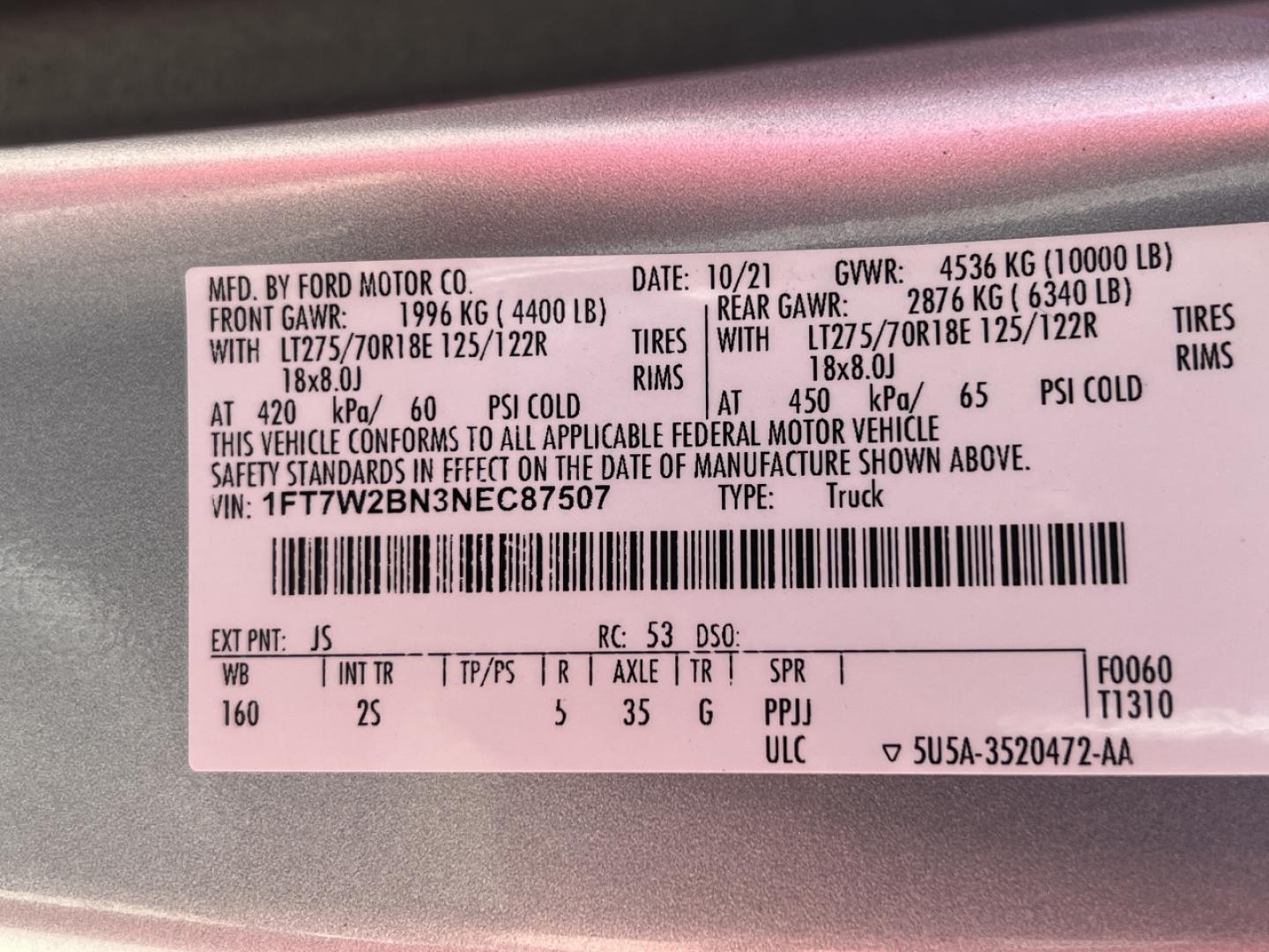 2022 SILVER /Gray Cloth Ford F-250 SD XLT Crew Cab 4WD (1FT7W2BN3NE) with an 7.3L V8 engine, Automatic transmission, located at 2990 Old Orchard Rd., Jackson, MO, 63755, 37.354214, -89.612106 - 2022 Ford F-250 Super Duty XLT 79xxx miles 4x4 7.3L V8 Automatic New Tires Backup Camera Heated Seats Power Driver Seat Bluetooth Cruise Power Windows/Locks/Mirrors We have financing available and we accept trades! Fill out a credit application on our website or come by today! If you ha - Photo#46