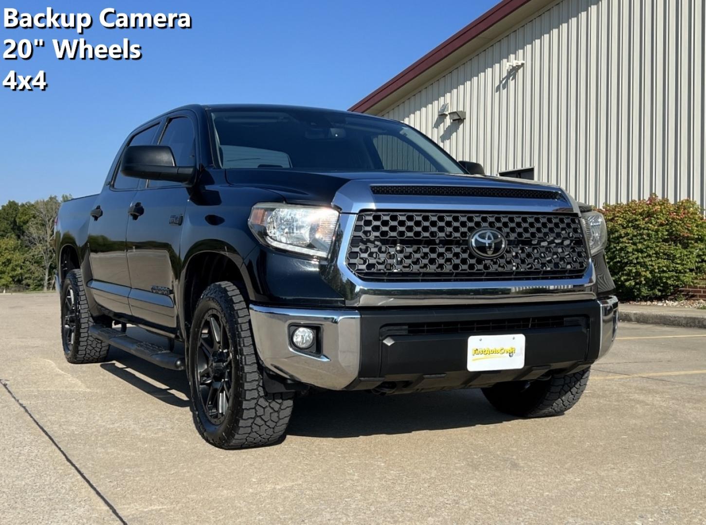2020 BLACK /Gray Cloth Toyota Tundra SR5 5.7L V8 CrewMax 4WD (5TFDY5F13LX) with an 5.7L V8 engine, Automatic transmission, located at 2990 Old Orchard Rd., Jackson, MO, 63755, 37.354214, -89.612106 - 2020 Toyota Tundra SR5 88xxx miles 4x4 5.7L V8 Automatic Backup Camera Bluetooth Cruise Power Windows/Locks/Mirrors We have financing available and we accept trades! Fill out a credit application on our website or come by today! If you have any questions, give us a call at (573) 204-7777 o - Photo#0