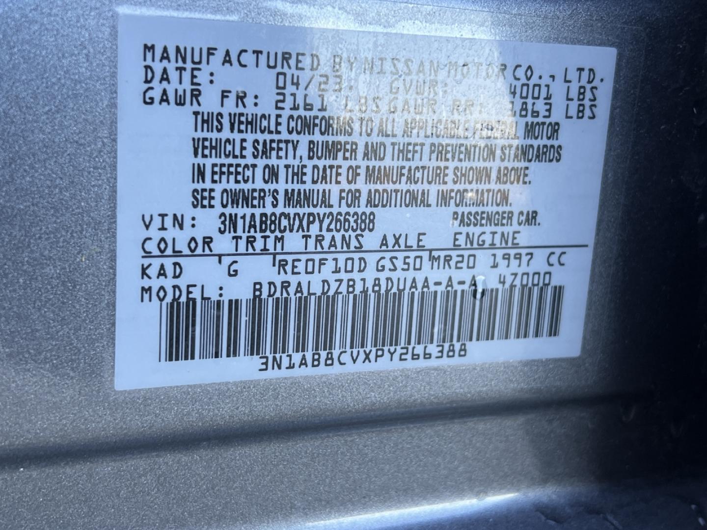 2023 GRAY /Black Nissan Sentra SV (3N1AB8CVXPY) with an 2.0L 4 Cyl. engine, CVT transmission, located at 2990 Old Orchard Rd., Jackson, MO, 63755, 37.354214, -89.612106 - 2023 Nissan Sentra SV Only 19xxx miles Front Wheel Drive 2.0L 4 Cyl. Automatic Backup Camera Heated Seats Heated Steering Wheel Bluetooth Remote Start Cruise Power Windows/Locks/Mirrors We have financing available and we accept trades! Fill out a credit application on our website or come - Photo#43