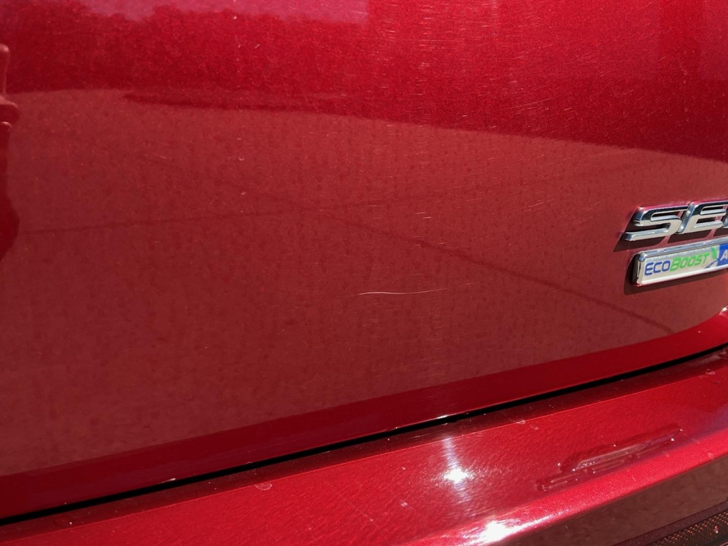 2018 RED /Black Leather Ford Edge SEL AWD (2FMPK4J96JB) with an 2.0L 4 Cyl. engine, Automatic transmission, located at 506 S. Kingshighway, Cape Girardeau, MO, 63703, (573) 235-5000, 37.294991, -89.553635 - 2018 Ford Edge SEL 1-Owner 76xxx miles All Wheel Drive 2.0L 4 Cyl. Automatic Leather Navigation Power/Heated Seats Backup Camera Bluetooth Remote Start Cruise Power Windows/Locks/Mirrors We have financing available and we accept trades! Fill out a credit application on our website or c - Photo#42