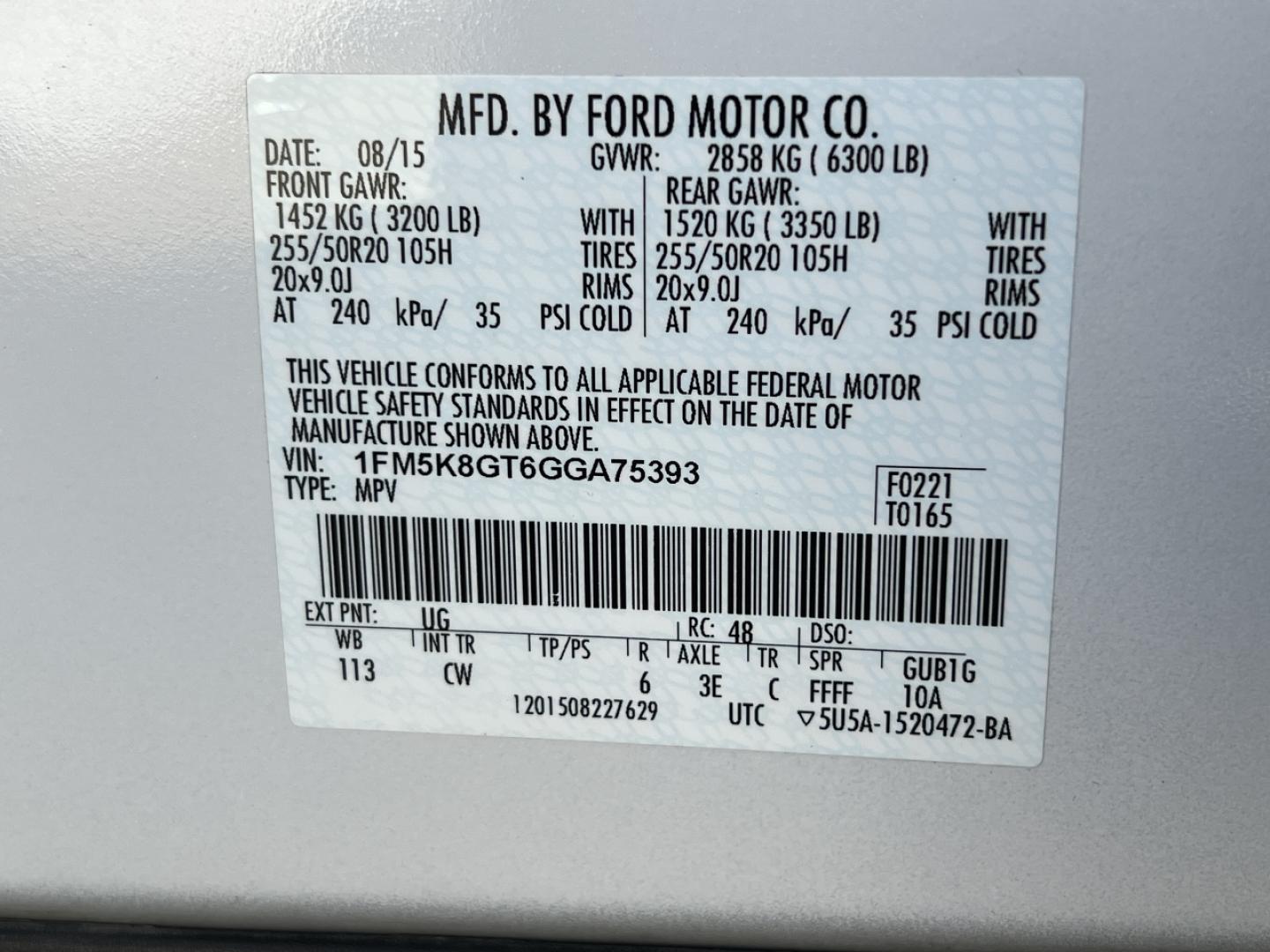 2016 WHITE /Black Leather Ford Explorer Sport 4WD (1FM5K8GT6GG) with an 3.5L V6 engine, Automatic transmission, located at 2990 Old Orchard Rd., Jackson, MO, 63755, 37.354214, -89.612106 - 2016 Ford Explorer Sport 142xxx miles 4 Wheel Drive 3.5L V6 Automatic Leather 3rd Row Navigation Power/Heated/Cooled Seats Heated Seats Backup Camera Bluetooth Remote Start Cruise Power Windows/Locks/Mirrors We have financing available and we accept trades! Fill out a credit applicati - Photo#50