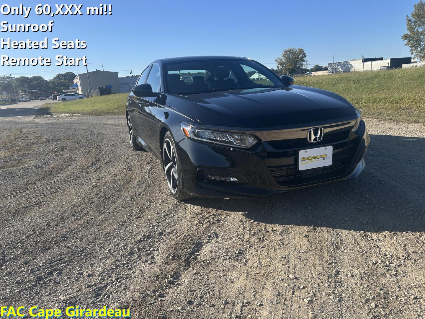 2020 BLACK /Black Honda Accord Sport 2.0T (1HGCV2F39LA) with an 2.0L L4 DOHC 16V TURBO engine, Automatic transmission, located at 506 S. Kingshighway, Cape Girardeau, MO, 63703, (573) 235-5000, 37.294991, -89.553635 - 2020 Honda Accord 60xxx miles *One Owner* Front Wheel Drive 2.0L 4 Cyl. Automatic Heated Seats Remote Start Bluetooth Back Up Camera Sunroof Cruise Power Windows/Locks/Mirrors We have financing available and we accept trades! Fill out a credit application on our website or come by today - Photo#0