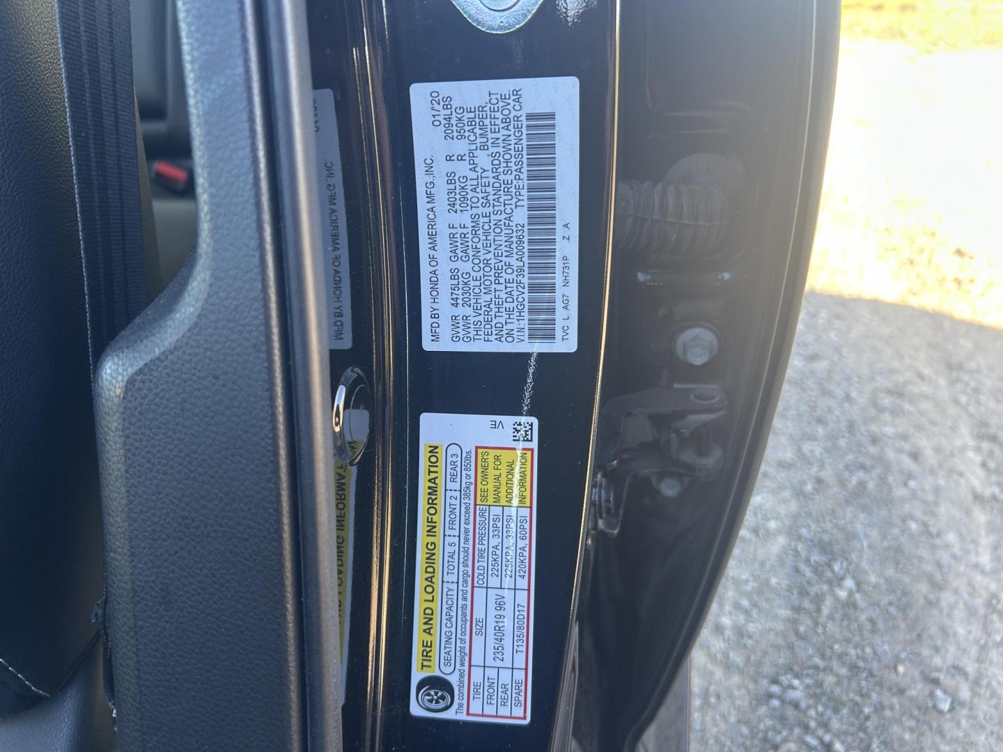 2020 BLACK /Black Honda Accord Sport 2.0T (1HGCV2F39LA) with an 2.0L L4 DOHC 16V TURBO engine, Automatic transmission, located at 506 S. Kingshighway, Cape Girardeau, MO, 63703, (573) 235-5000, 37.294991, -89.553635 - 2020 Honda Accord 60xxx miles *One Owner* Front Wheel Drive 2.0L 4 Cyl. Automatic Heated Seats Remote Start Bluetooth Back Up Camera Sunroof Cruise Power Windows/Locks/Mirrors We have financing available and we accept trades! Fill out a credit application on our website or come by today - Photo#28