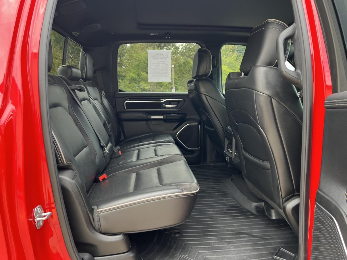 2019 RED /Black Leather RAM 1500 Laramie Crew Cab SWB 4WD (1C6SRFJT2KN) with an 5.7L V8 HEMI engine, Automatic transmission, located at 2990 Old Orchard Rd., Jackson, MO, 63755, 37.354214, -89.612106 - 2019 Ram 1500 Laramie 125xxx miles 4x4 5.7L V8 HEMI Automatic Leather Power/Heated/Cooled Seats Heated Steering Wheel Backup Camera Sunroof Bluetooth Remote Start Cruise Power Windows/Locks/Mirrors We have financing available and we accept trades! Fill out a credit application on our w - Photo#20