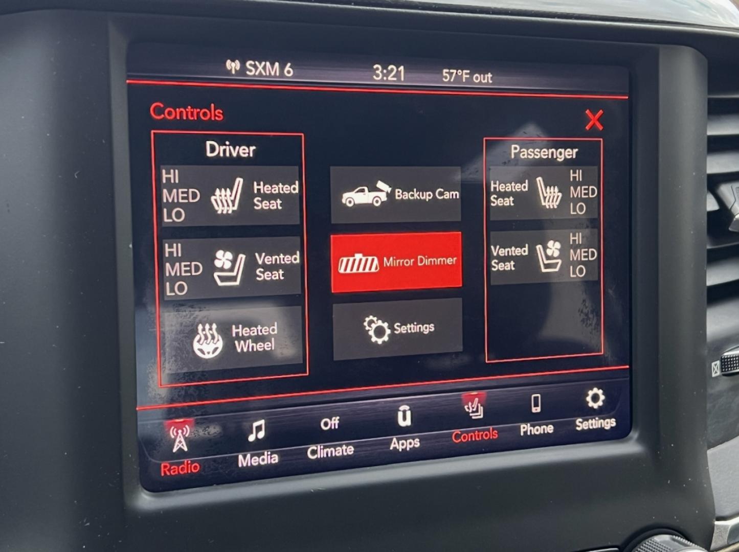 2019 RED /Black Leather RAM 1500 Laramie Crew Cab SWB 4WD (1C6SRFJT2KN) with an 5.7L V8 HEMI engine, Automatic transmission, located at 2990 Old Orchard Rd., Jackson, MO, 63755, 37.354214, -89.612106 - 2019 Ram 1500 Laramie 125xxx miles 4x4 5.7L V8 HEMI Automatic Leather Power/Heated/Cooled Seats Heated Steering Wheel Backup Camera Sunroof Bluetooth Remote Start Cruise Power Windows/Locks/Mirrors We have financing available and we accept trades! Fill out a credit application on our w - Photo#3