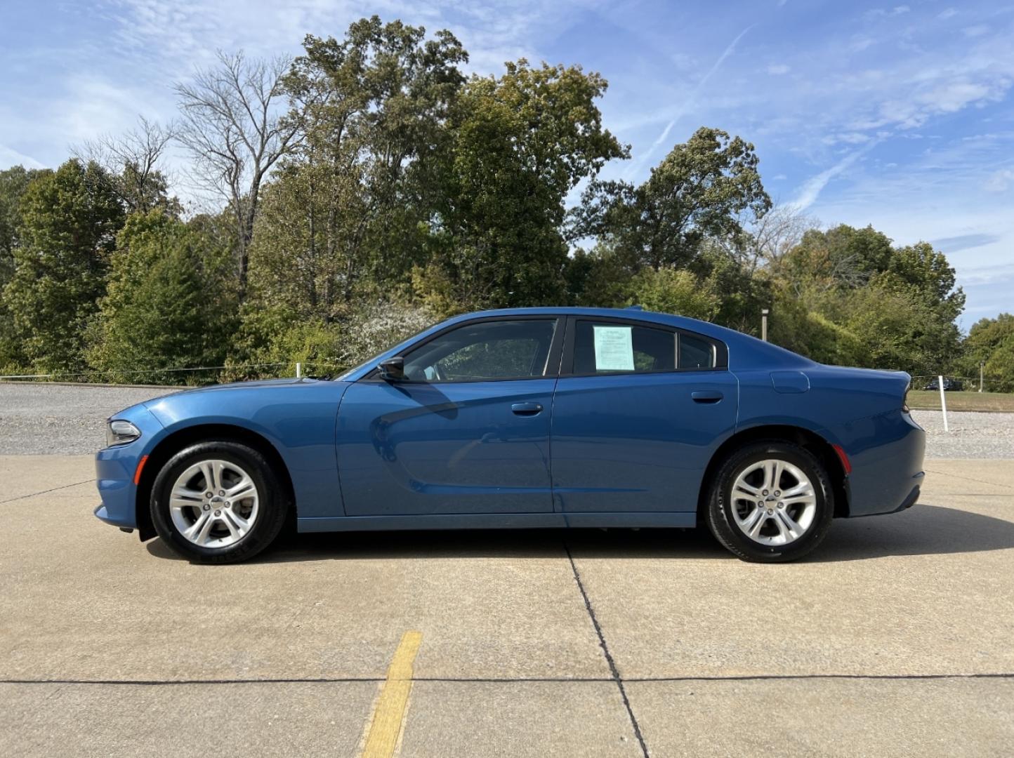 2023 BLUE /Black Cloth Dodge Charger SXT (2C3CDXBG3PH) with an 3.6L V6 engine, Automatic transmission, located at 506 S. Kingshighway, Cape Girardeau, MO, 63703, (573) 235-5000, 37.294991, -89.553635 - 2023 Dodge Charger SXT 1-Owner 74xxx miles Rear Wheel Drive 3.6L V6 Automatic Backup Camera Bluetooth Cruise Power Windows/Locks/Mirrors We have financing available and we accept trades! Fill out a credit application on our website or come by today! If you have any questions, give us a ca - Photo#4