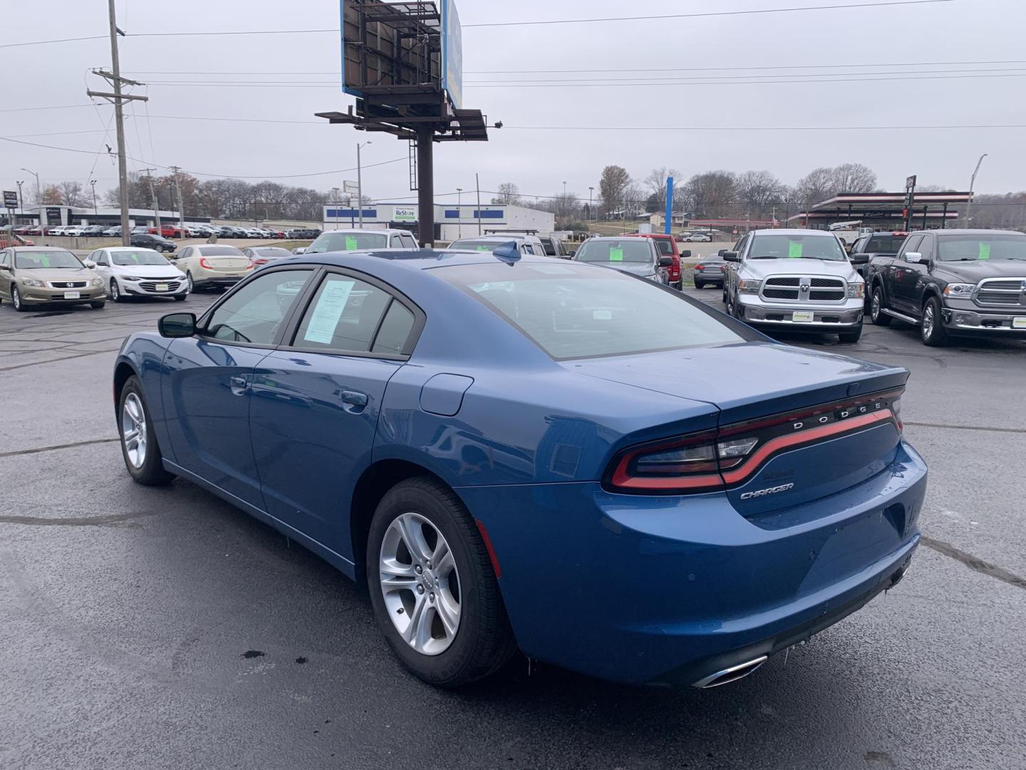 2023 BLUE /Black Cloth Dodge Charger SXT (2C3CDXBG3PH) with an 3.6L V6 engine, Automatic transmission, located at 506 S. Kingshighway, Cape Girardeau, MO, 63703, (573) 235-5000, 37.294991, -89.553635 - 2023 Dodge Charger SXT 1-Owner 74xxx miles Rear Wheel Drive 3.6L V6 Automatic Backup Camera Bluetooth Cruise Power Windows/Locks/Mirrors We have financing available and we accept trades! Fill out a credit application on our website or come by today! If you have any questions, give us a ca - Photo#4